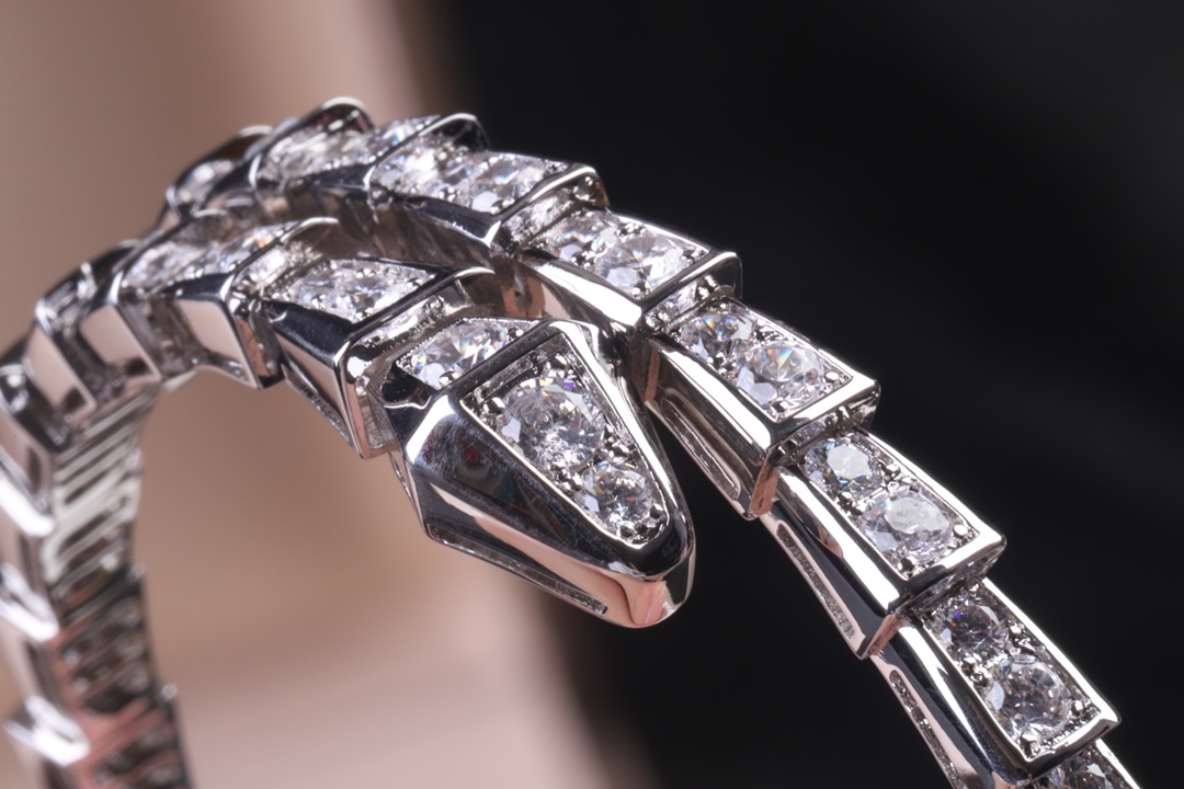 Bvlgari Serpenti Viper Bracelet Diamond Bangle - Best Replica Jewelry™