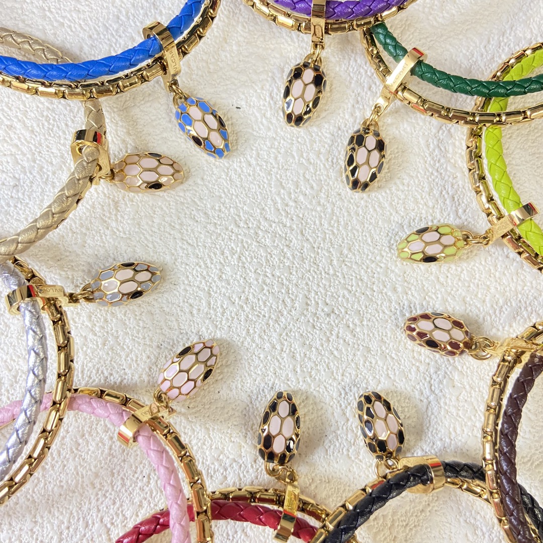 Bvlgari Serpenti Forever Leather Bracelet