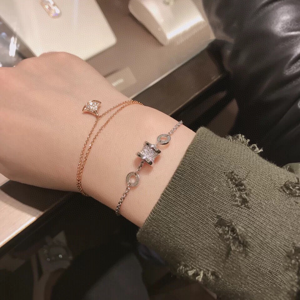 Dupe Bvlgari Diamond Paved B.zero1 Bracelet