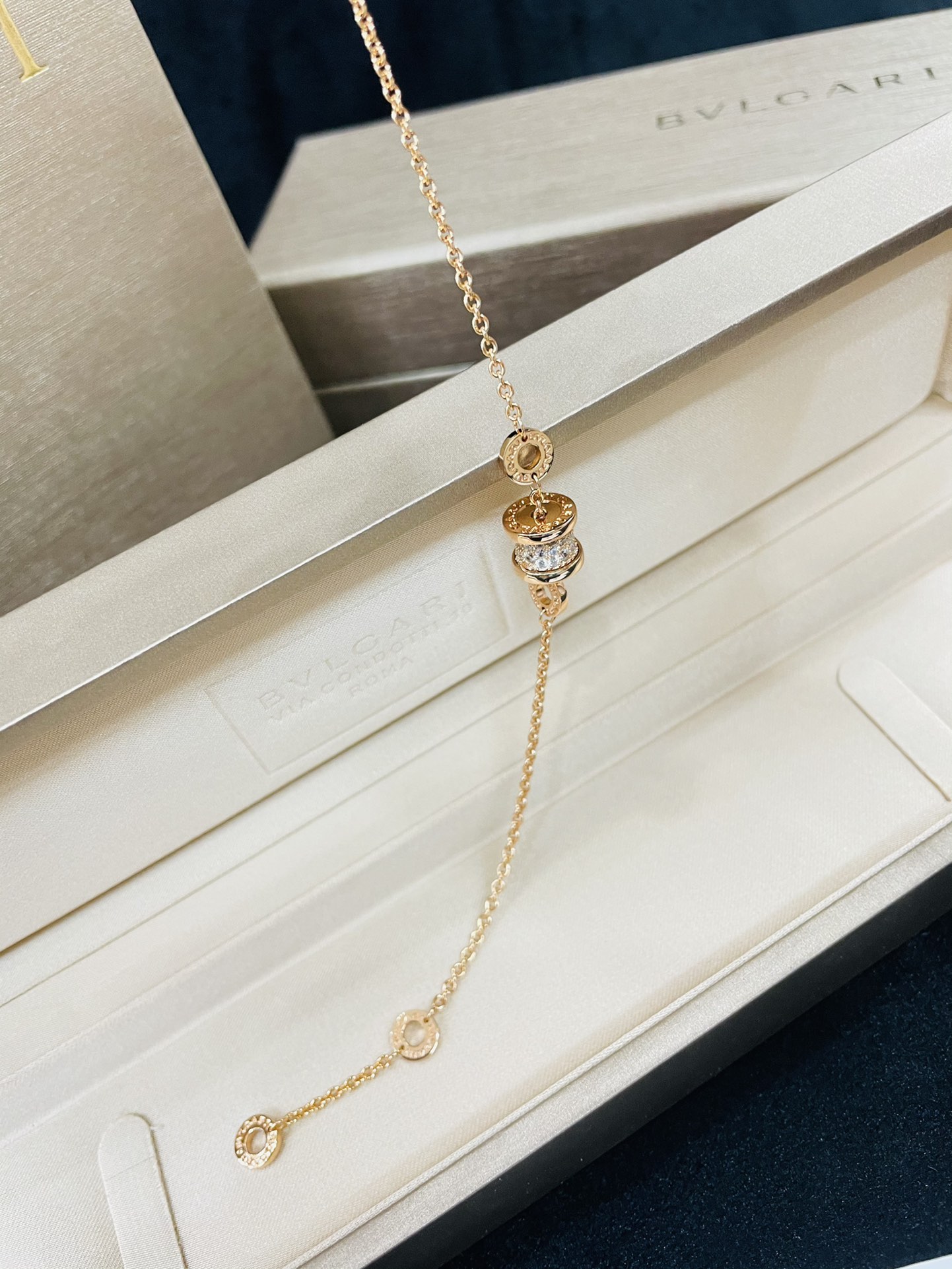 Dupe Bvlgari Diamond Paved B.zero1 Bracelet