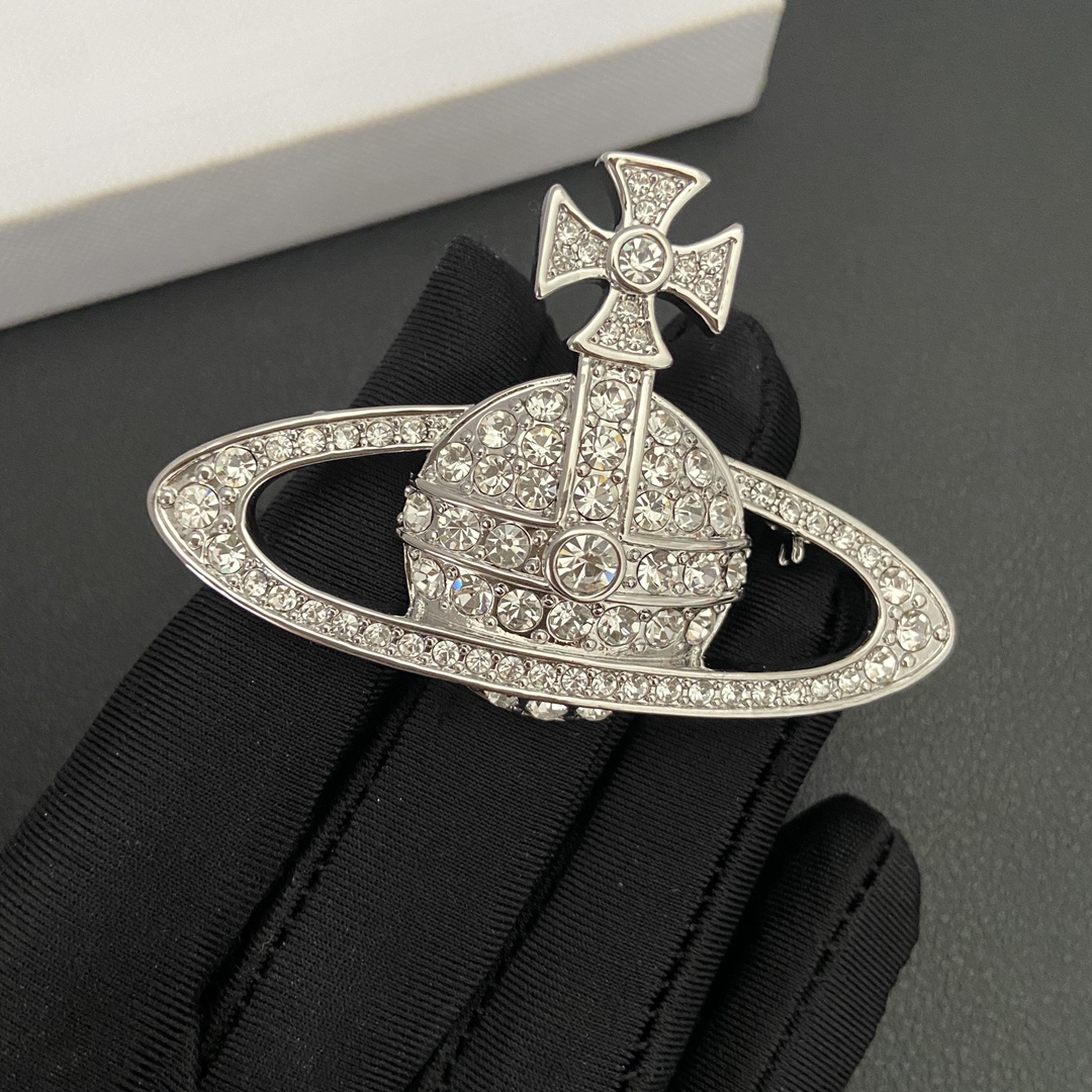 Dupe Vivienne Westwood Large Saturn Brooch