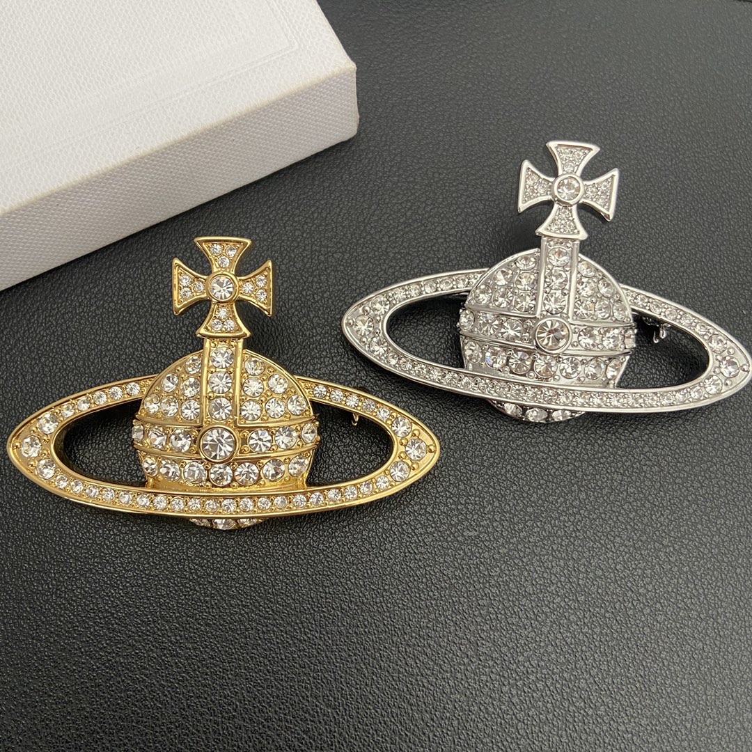 Dupe Vivienne Westwood Large Saturn Brooch