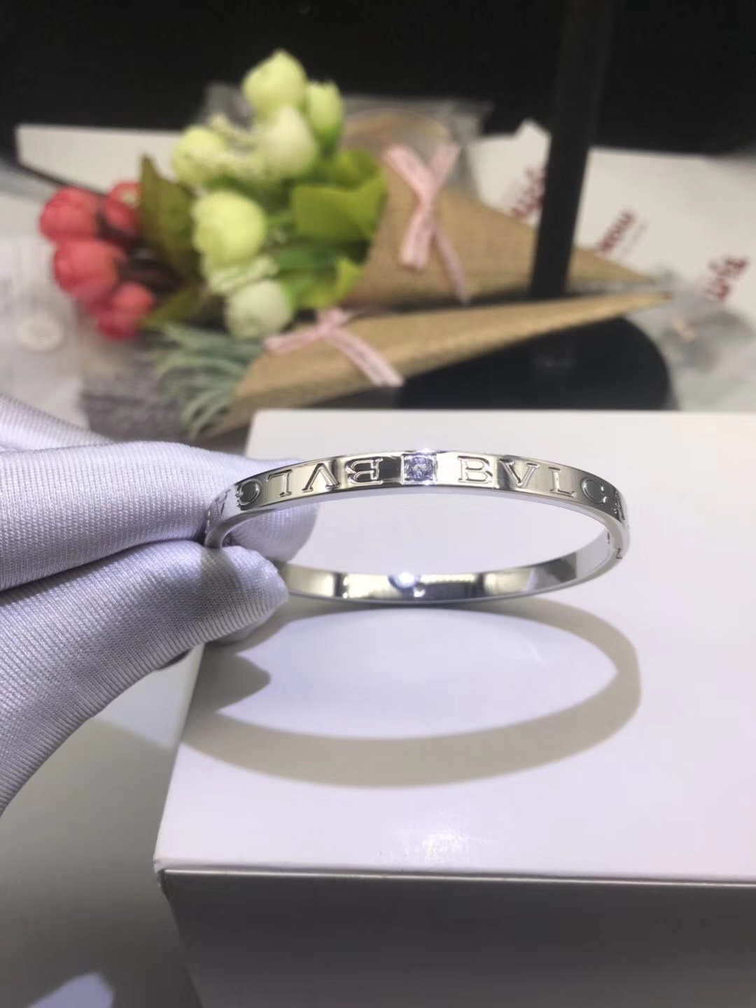 Dupe Bvlgari B.zero1 Ring with Debossed Monogram