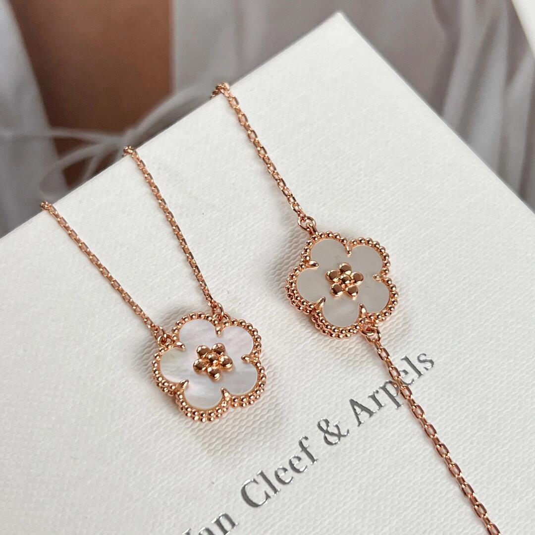 Dupe Van Cleef & Arpels Lucky Spring Earrings Bracelet Necklace