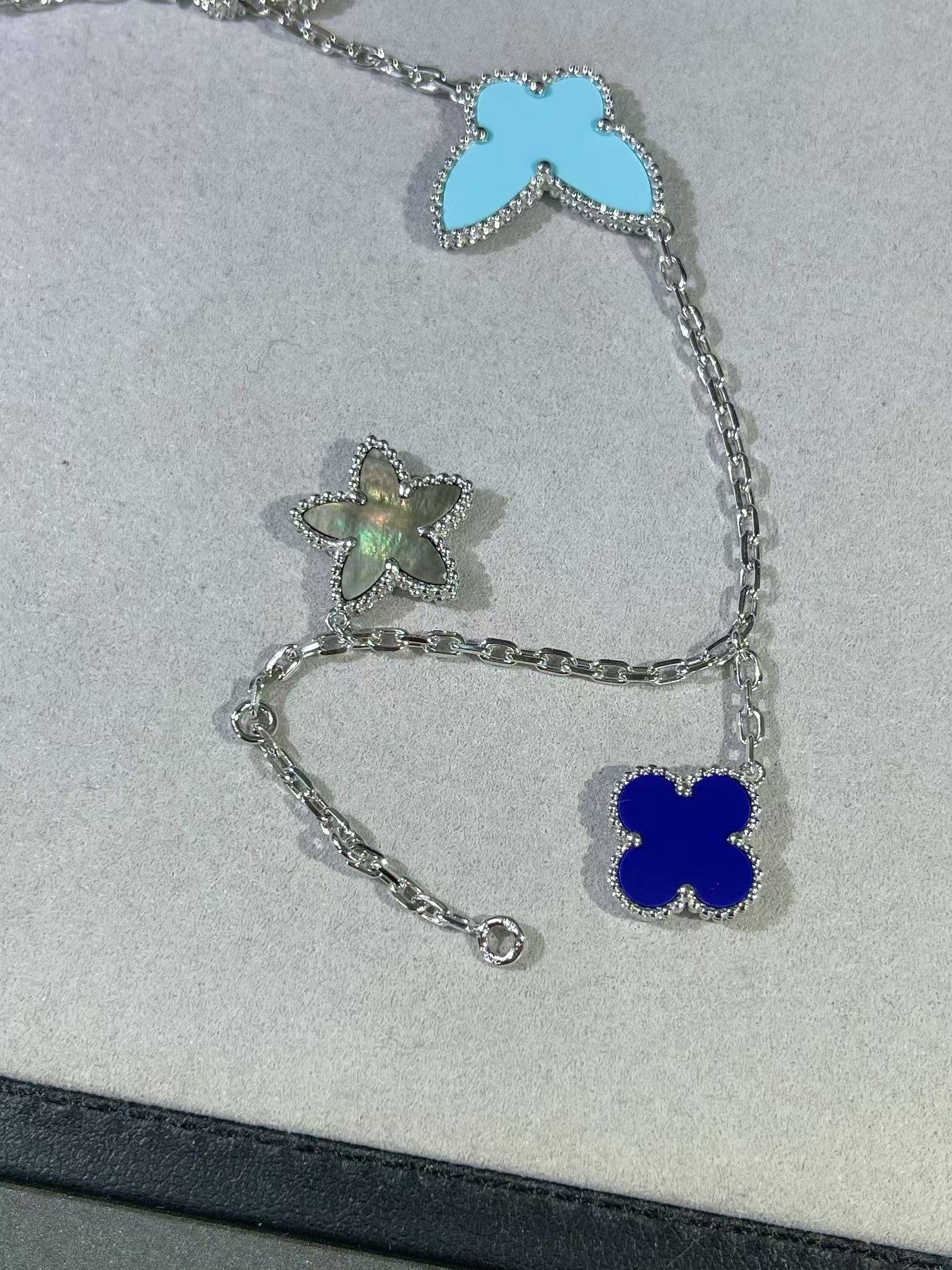 Dupe Van Cleef & Arpels Limited Version Lucky Alhambra Bracelet, 4 Motifs