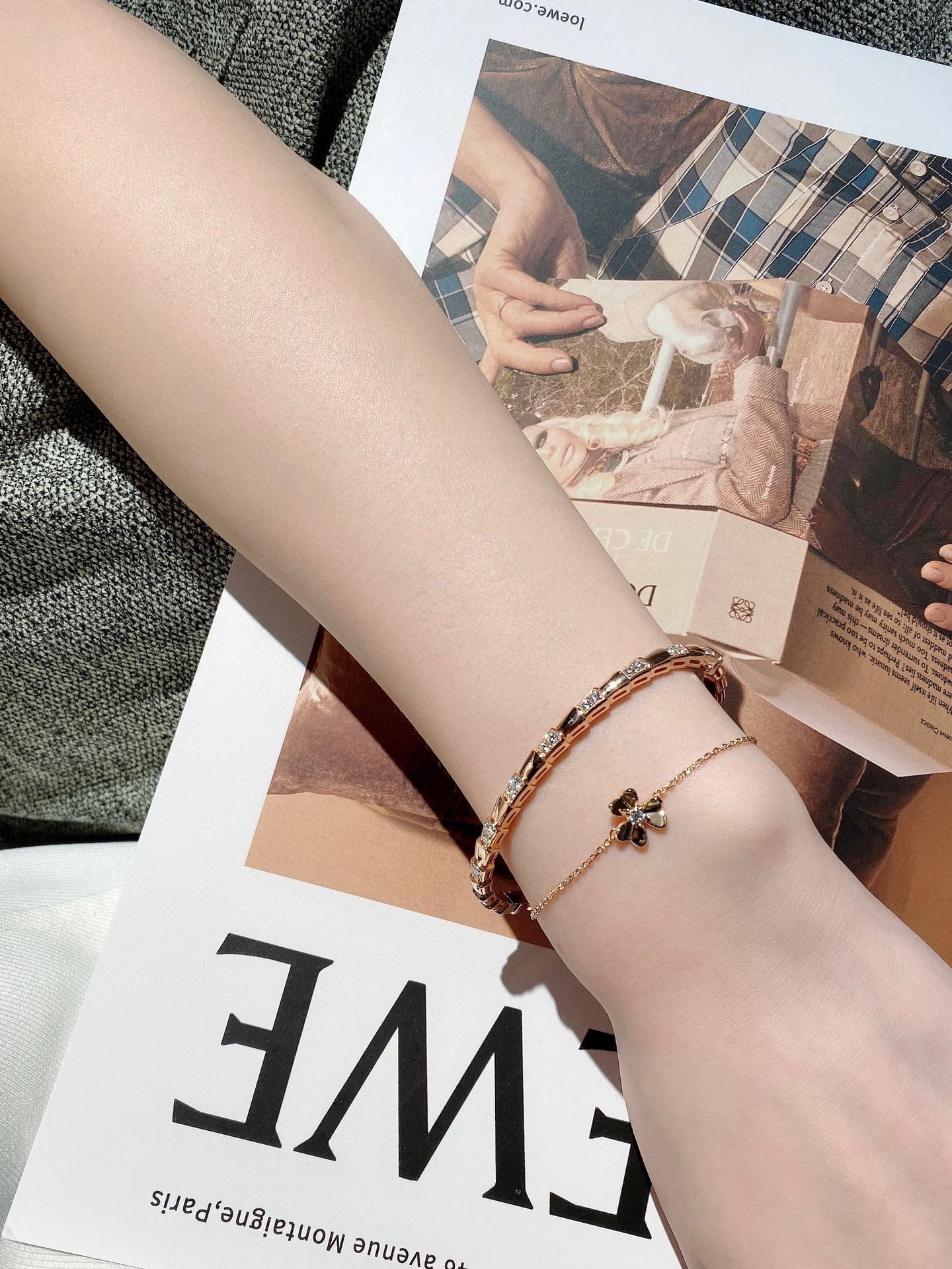 Dupe Van Cleef & Arpels Flora Earrings Bracelet Necklace, 1 Motif