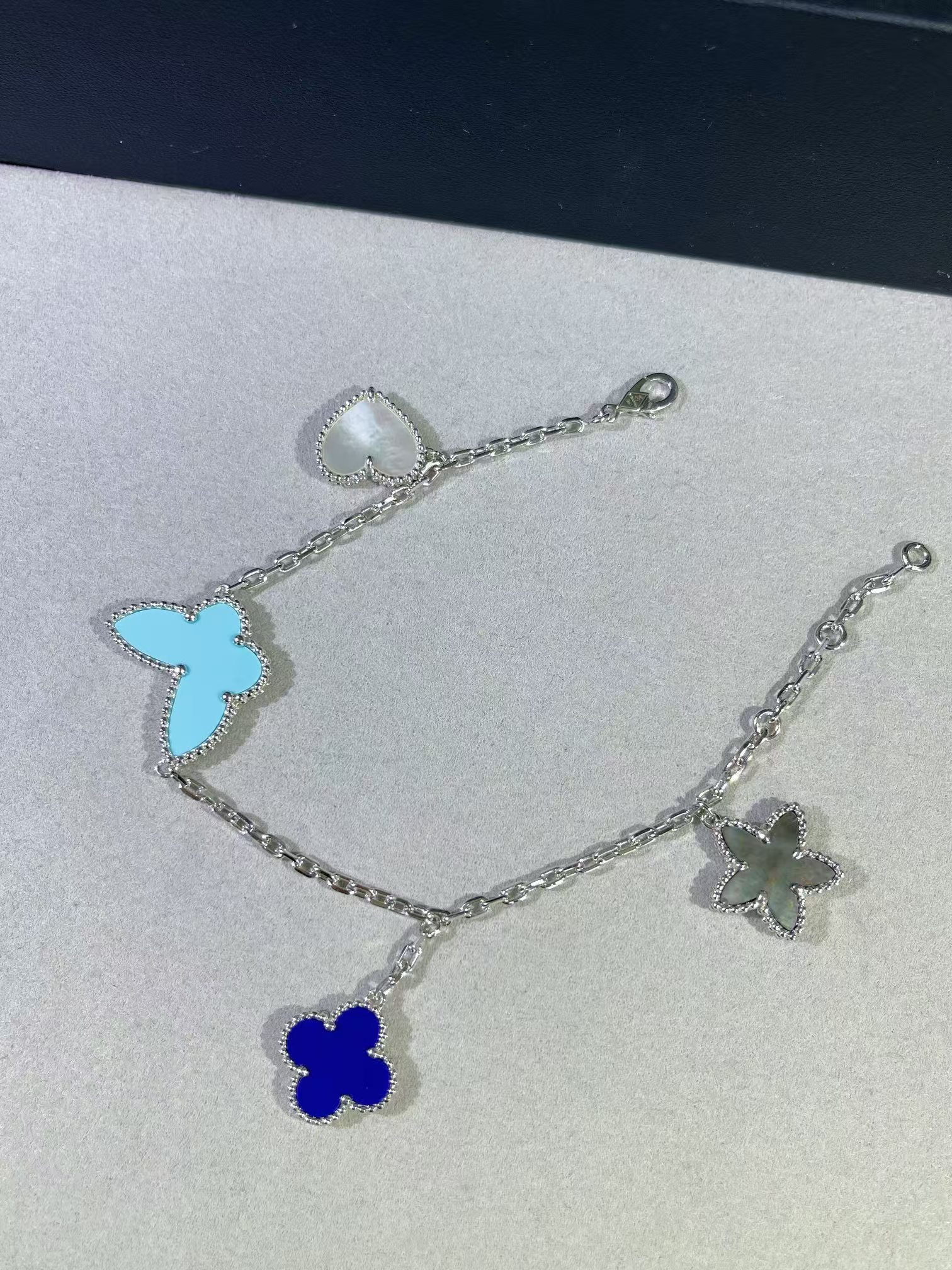 Dupe Van Cleef & Arpels Limited Version Lucky Alhambra Bracelet, 4 Motifs