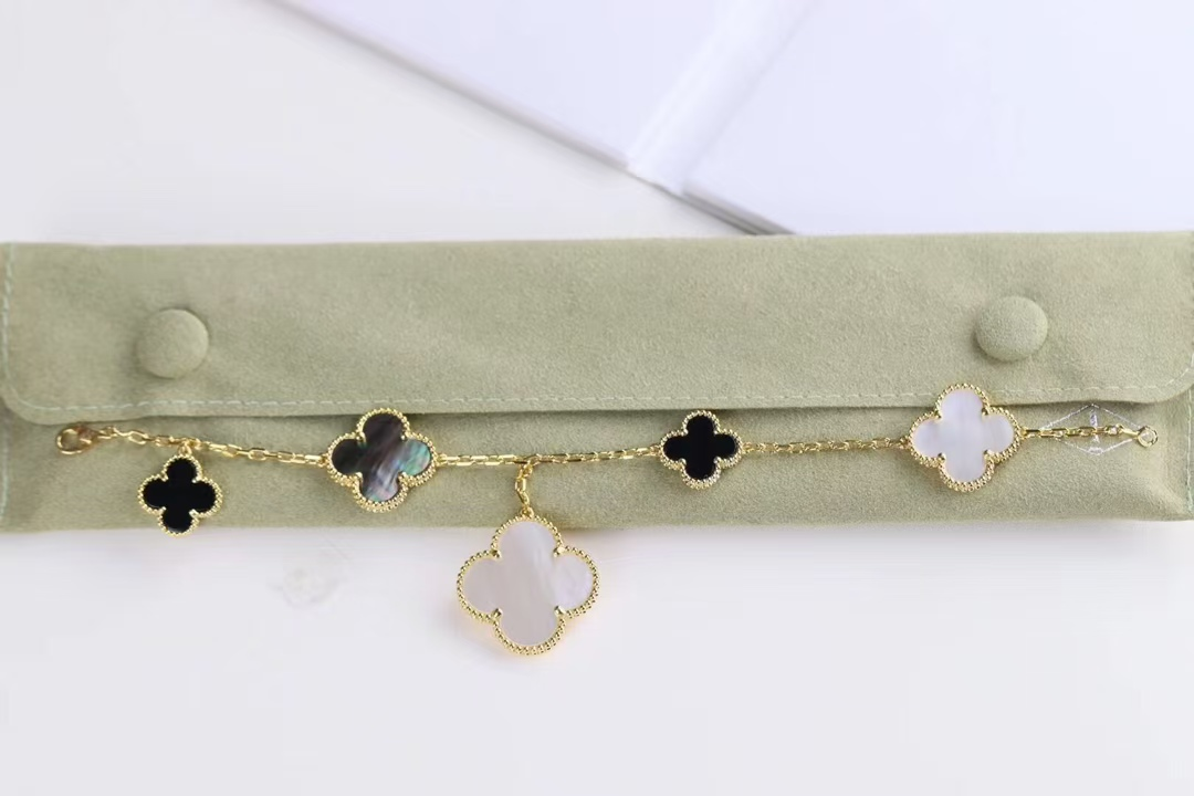 Dupe Van Cleef & Arpels Magic Alhambra Bracelet 5 Motifs