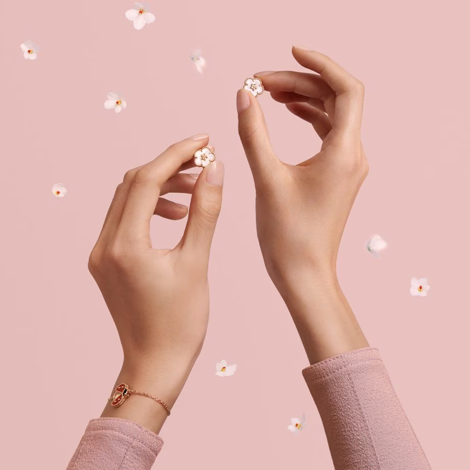 Dupe Van Cleef & Arpels Lucky Spring Earrings Bracelet Necklace