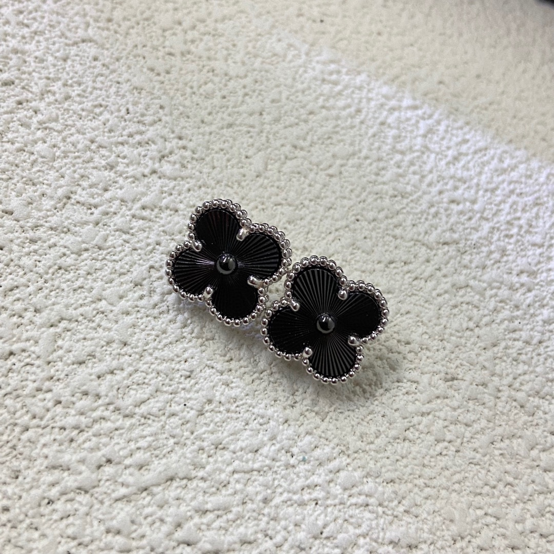 Dupe Van Cleef & Arpels Two-tone Guilloche Vintage Alhambra Earrings Bracelet Necklace