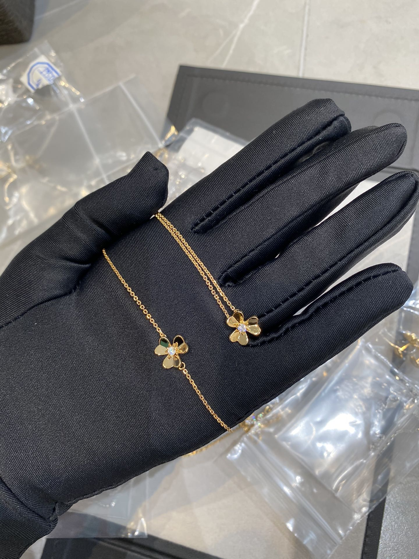 Dupe Van Cleef & Arpels Flora Earrings Bracelet Necklace, 1 Motif