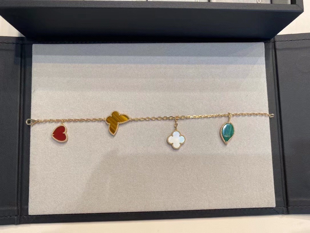 Dupe Van Cleef & Arpels Limited Version Lucky Alhambra Bracelet 4 Motifs