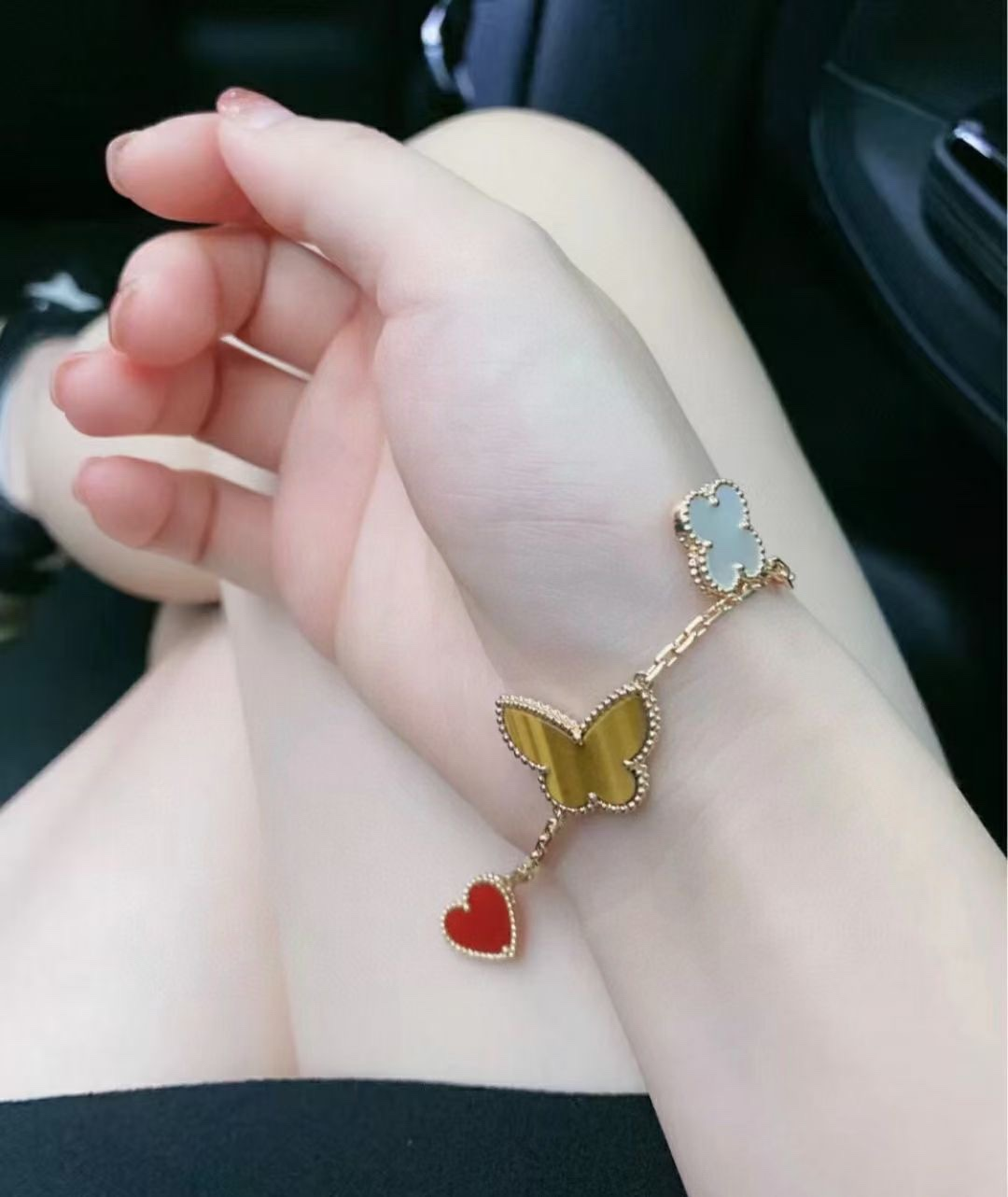 Dupe Van Cleef & Arpels Limited Version Lucky Alhambra Bracelet 4 Motifs