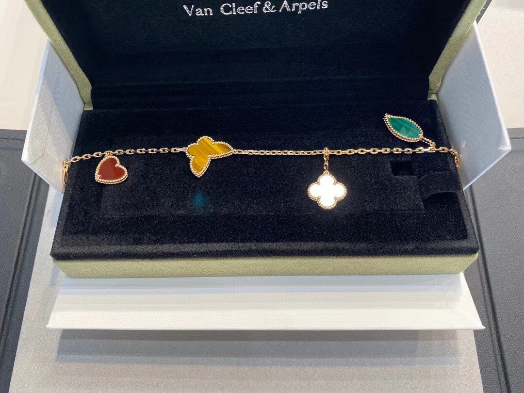 Dupe Van Cleef & Arpels Limited Version Lucky Alhambra Bracelet 4 Motifs