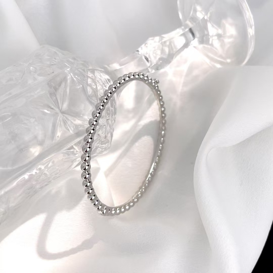 Dupe Van Cleef & Arpels Perlee Pearls of Gold Bracelet - Medium Bangle