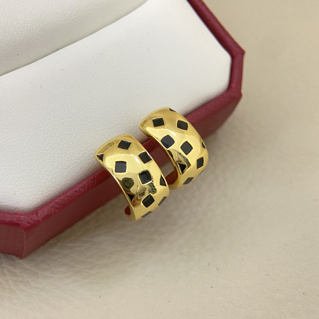 Dupe Cartier Leopard Panthère de Stud Earrings