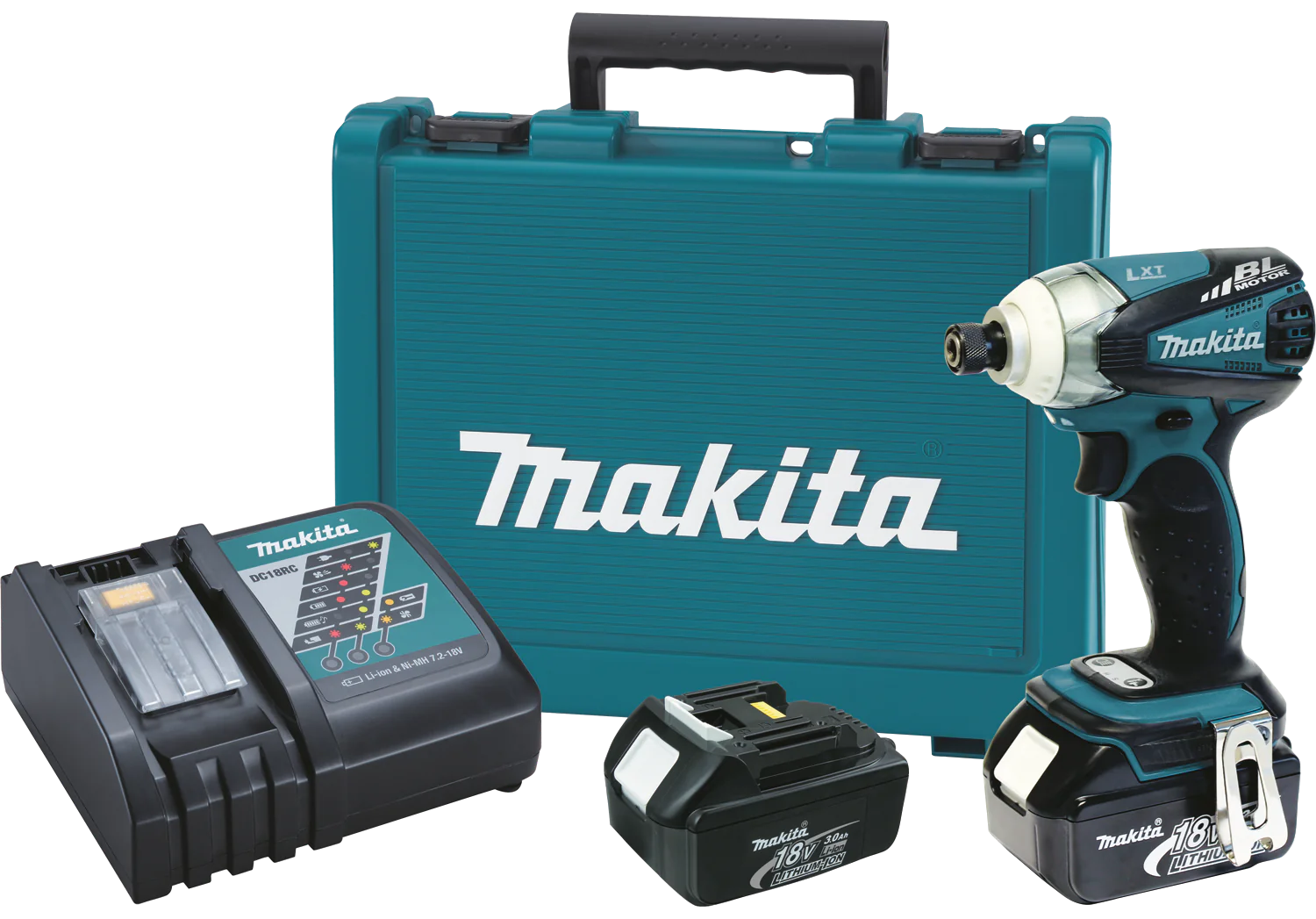 Makita 18V LXT Brushless 3 Speed Impact Driver Kit Factory Serviced