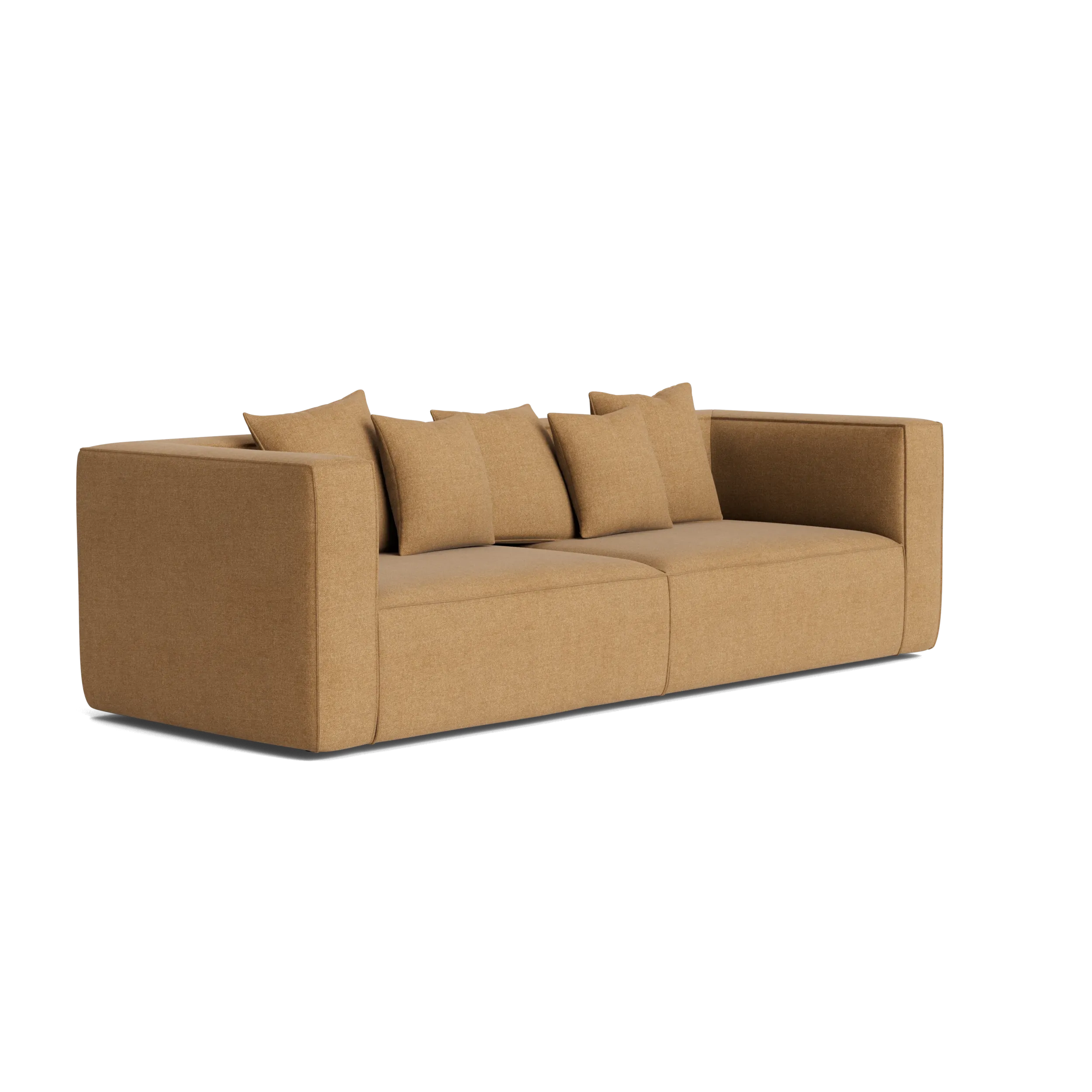 Block 3 Seater Sofa - Fossil Fawn