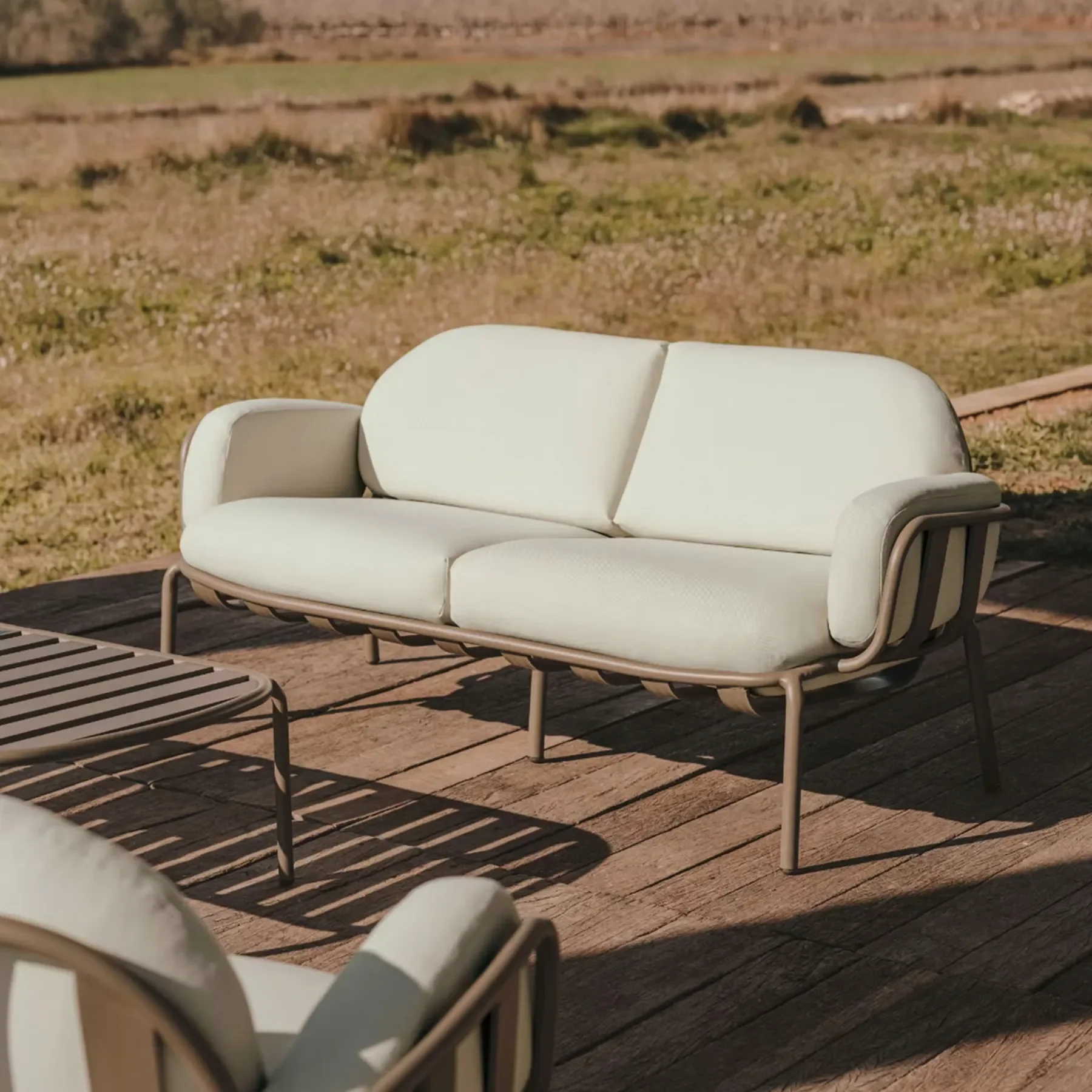 Joncols Outdoor 2 Seater Sofa - Green