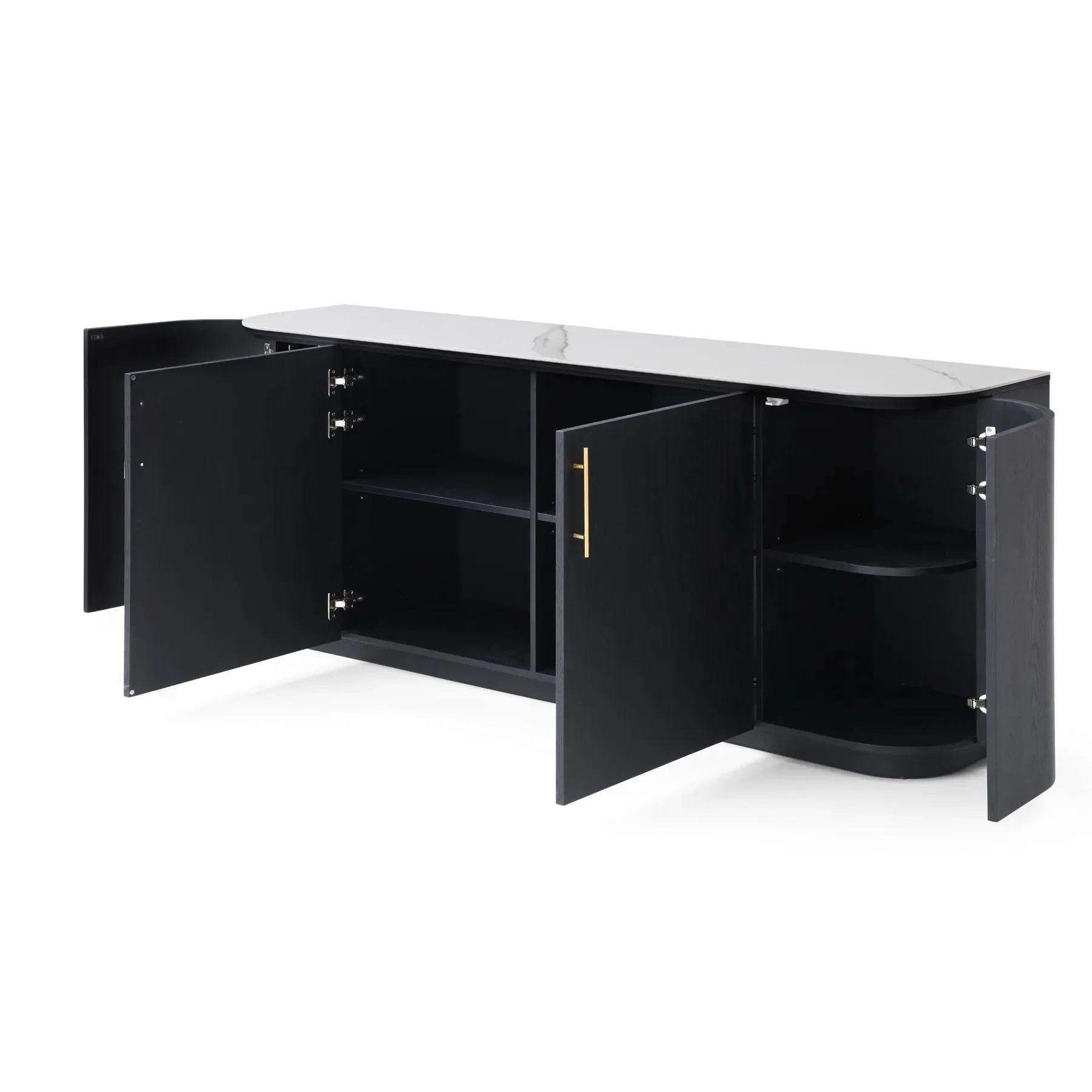 Blackwell Sideboard - Black / White Ceramic