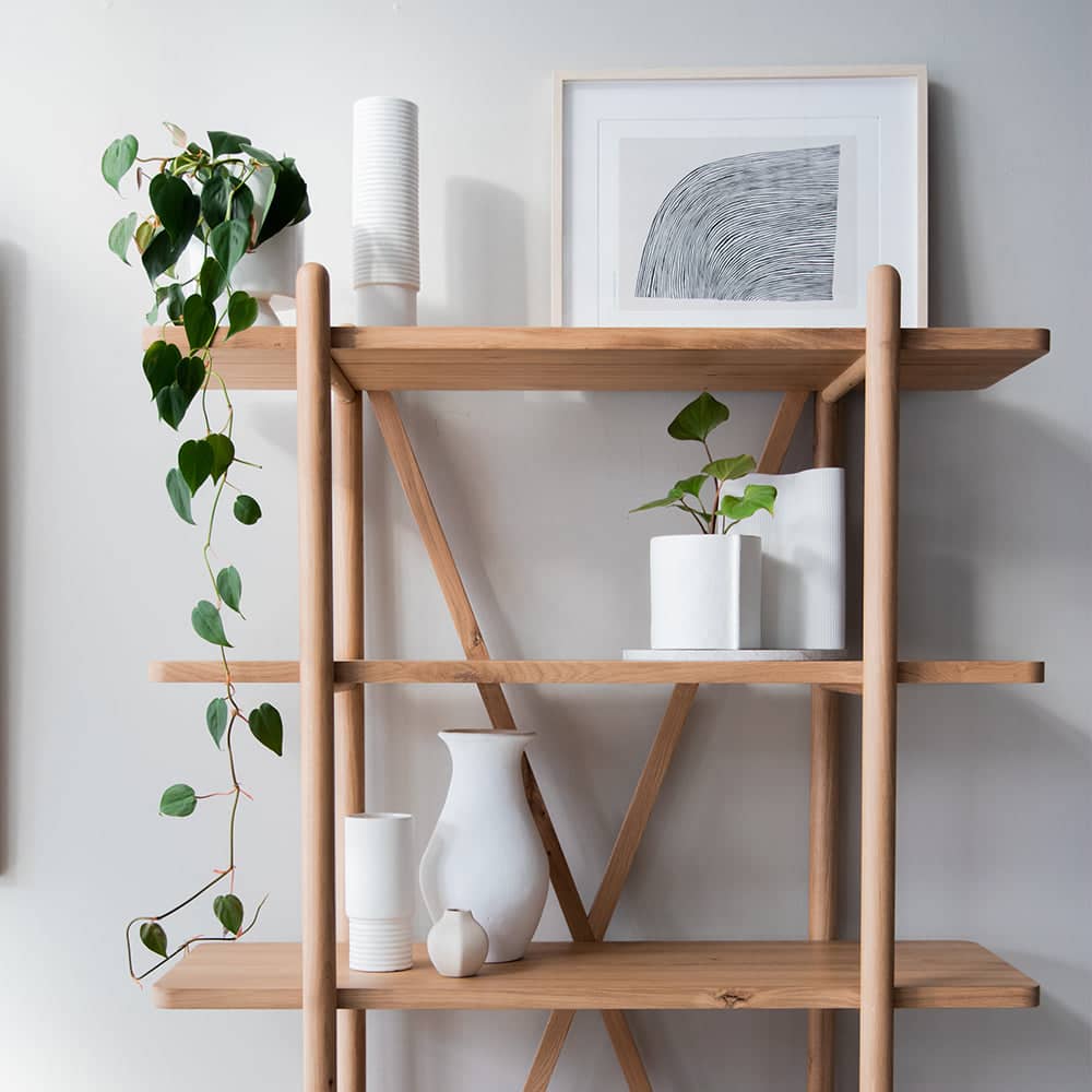 Essential Shelving Unit Oak - Large