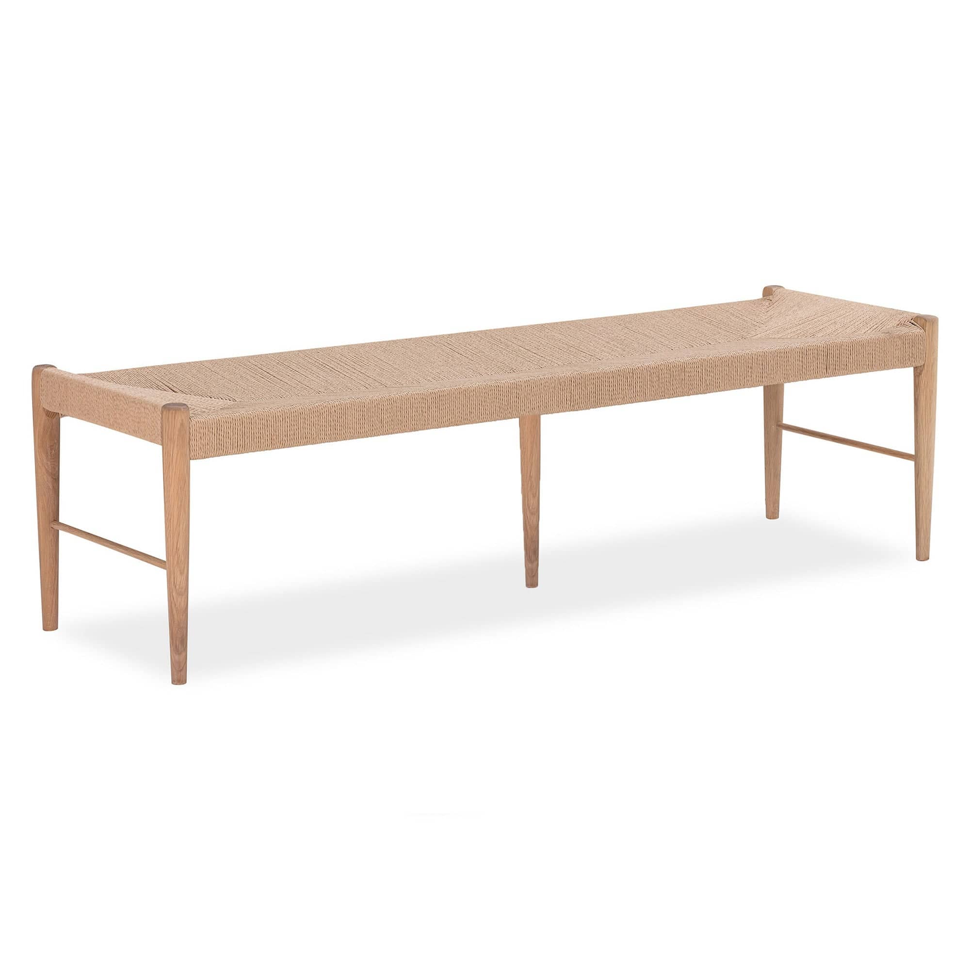 Mesh Dining Bench 160cm - Oak