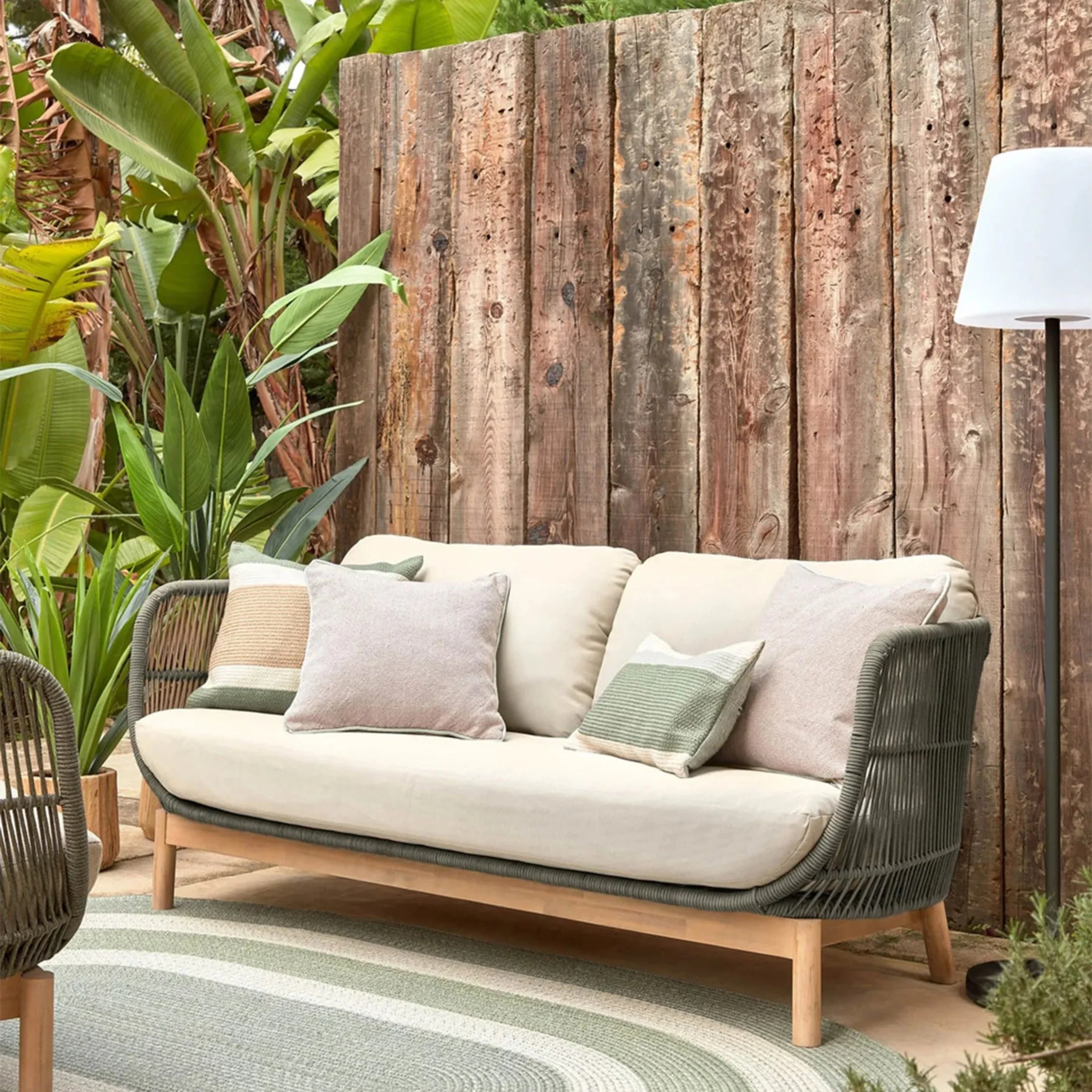Catalina Outdoor 3 seater Sofa - Green