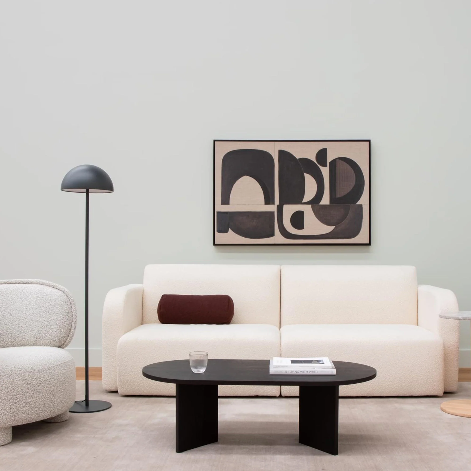 Edge Oval Coffee Table - Black