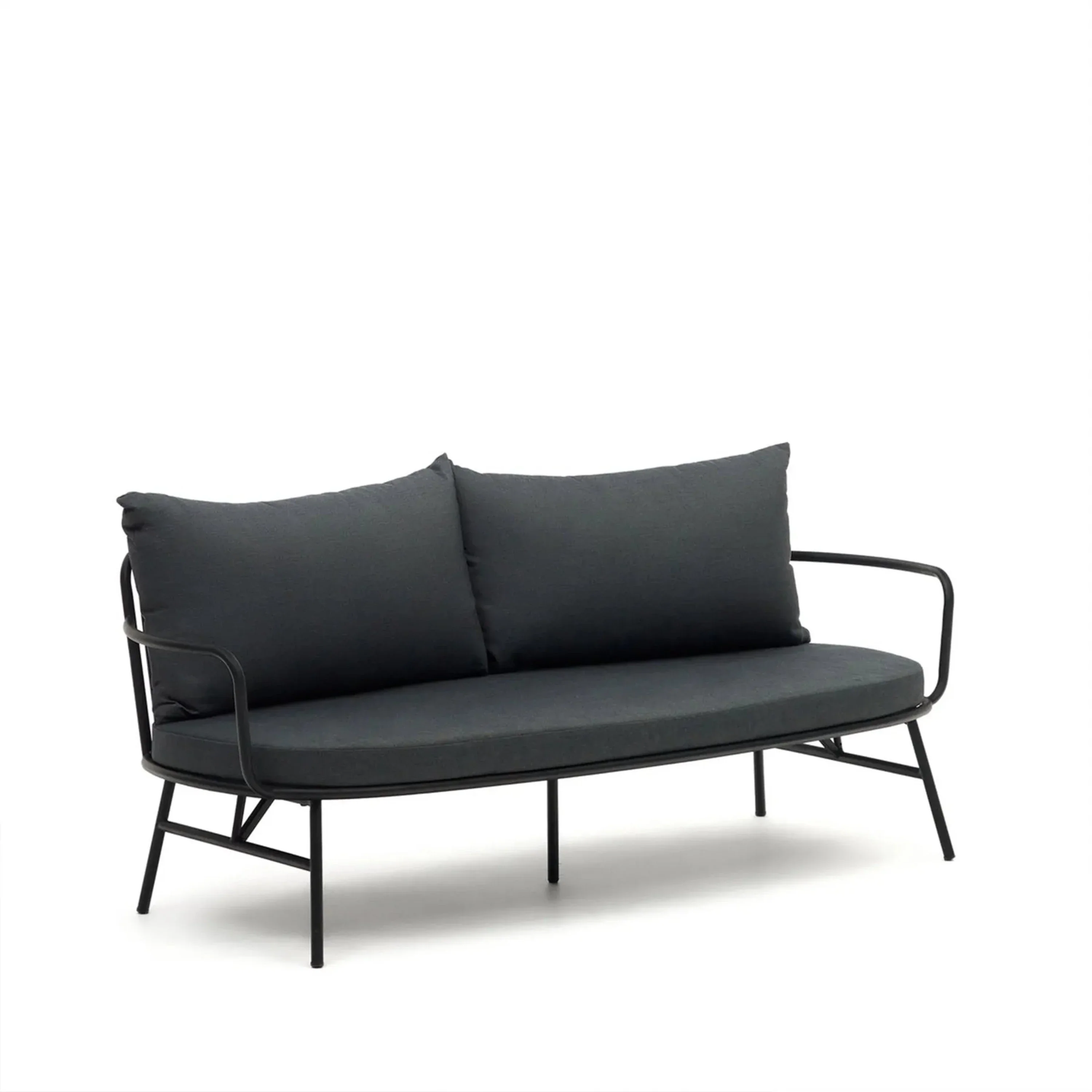 Bramant Outdoor 2 Seater Sofa - Black