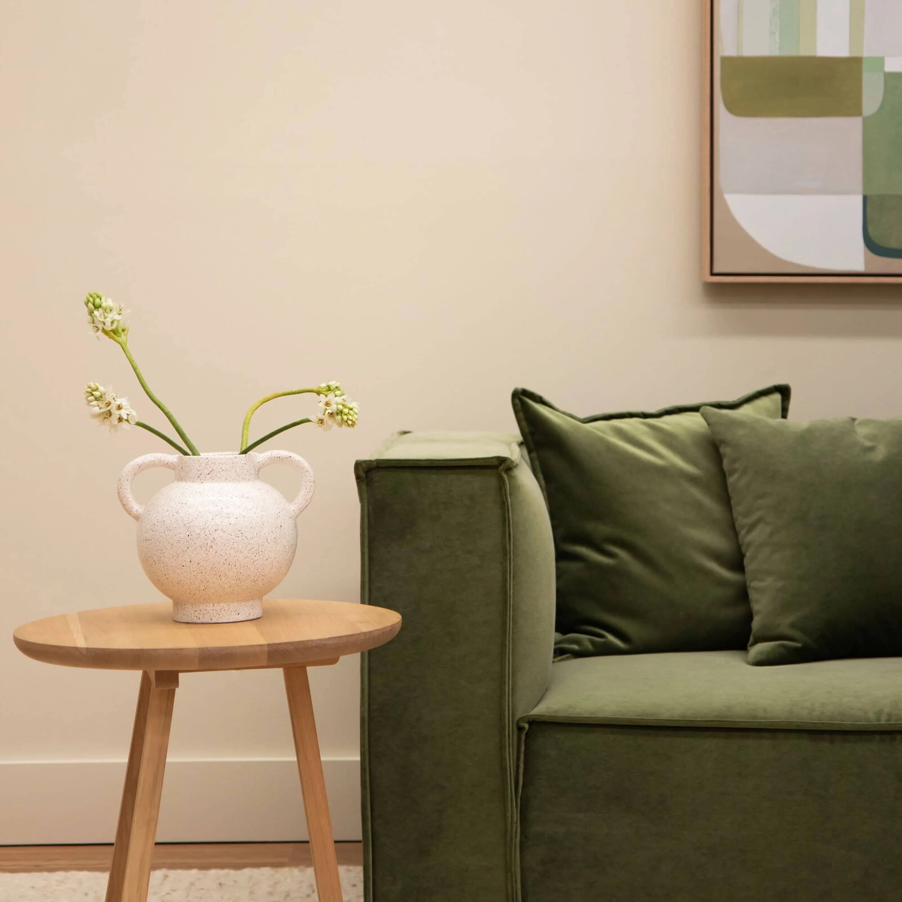 Block 4 Seater Sofa - Opal Forest