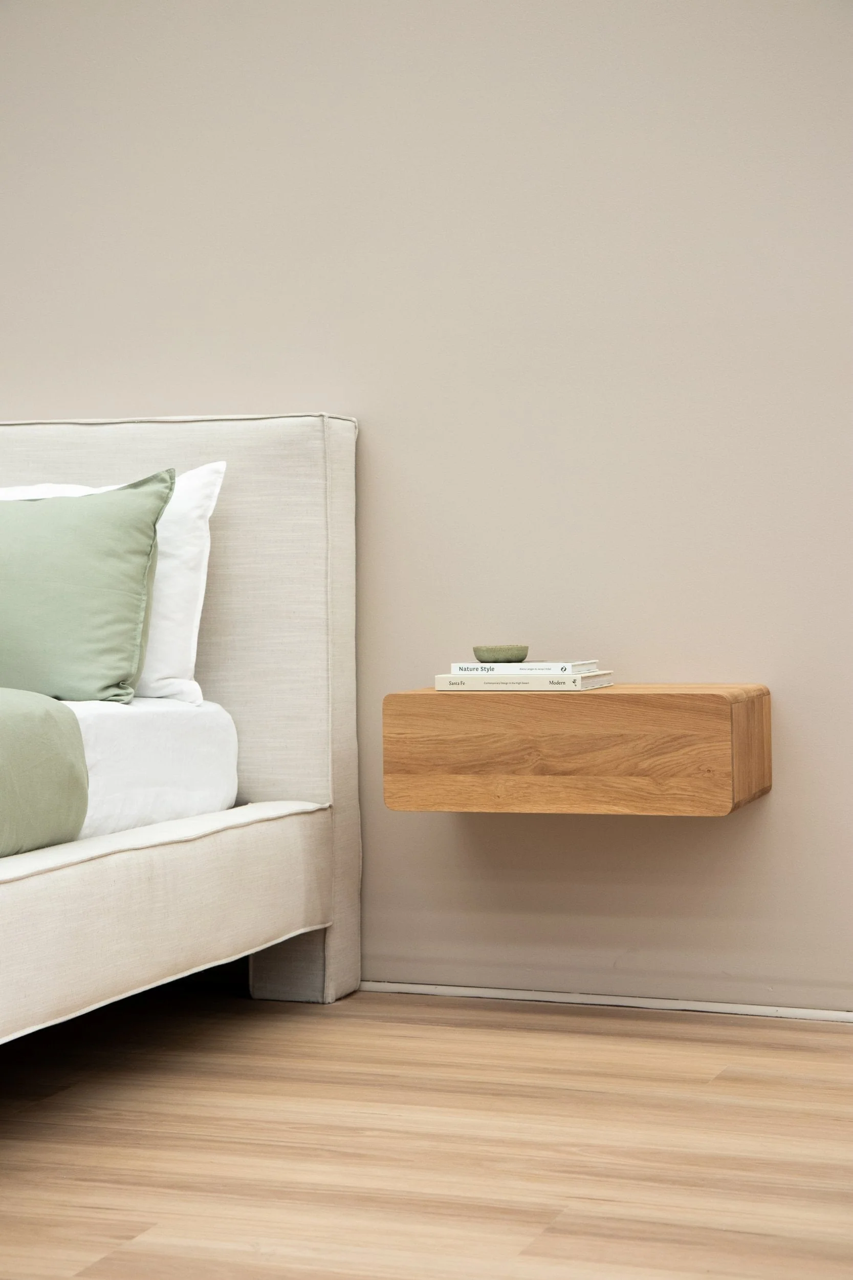 Humble Floating Bedside Table - Oak