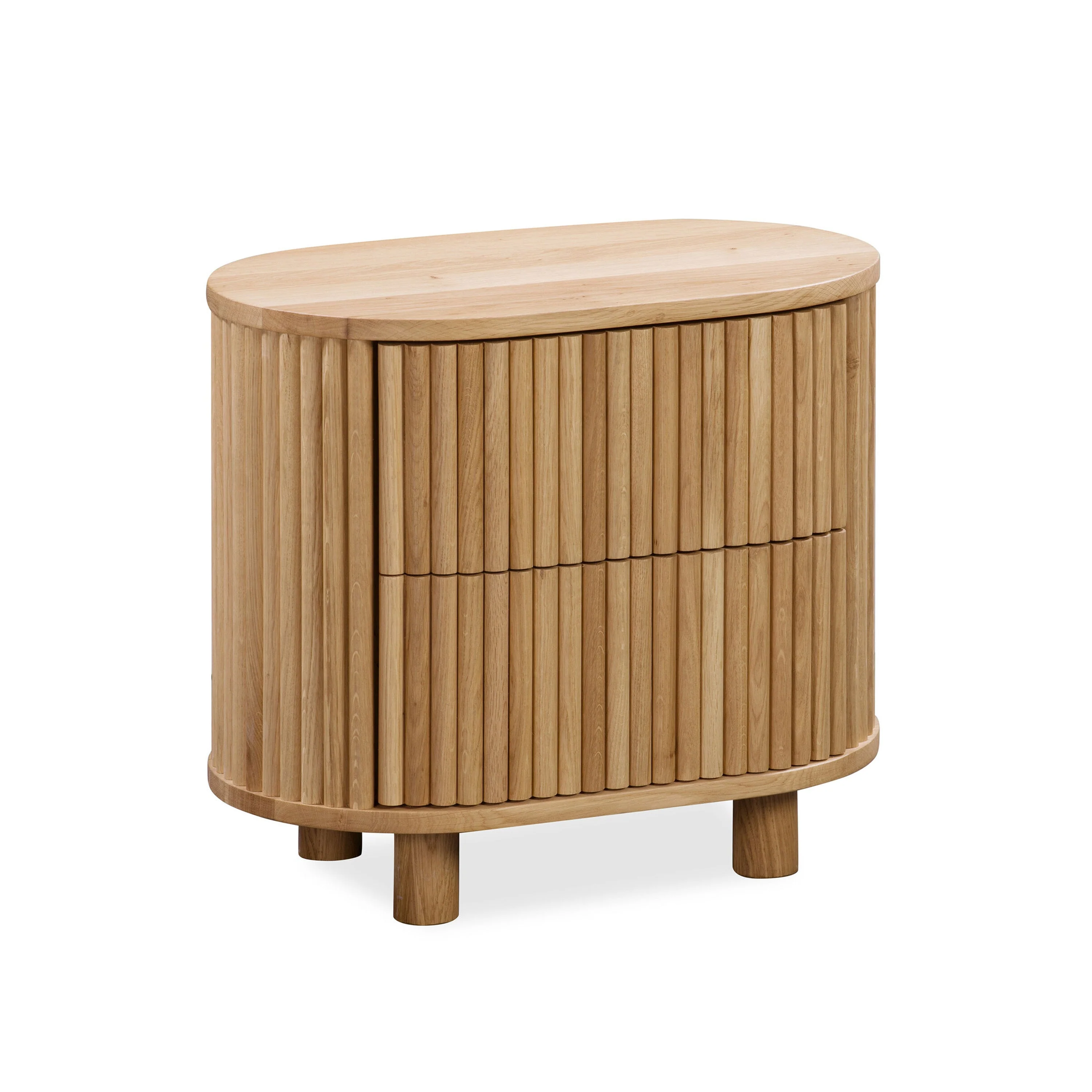 Ripple Bedside Table - Oak