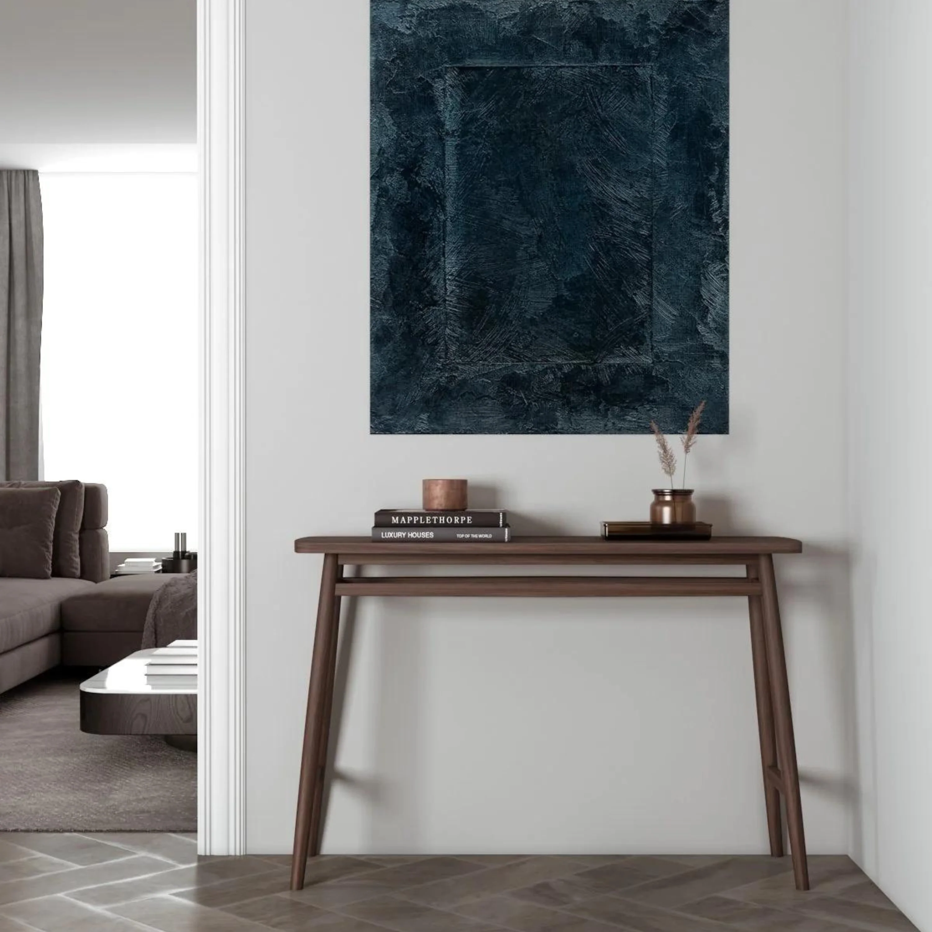 Twist Console Table 120cm - Teak