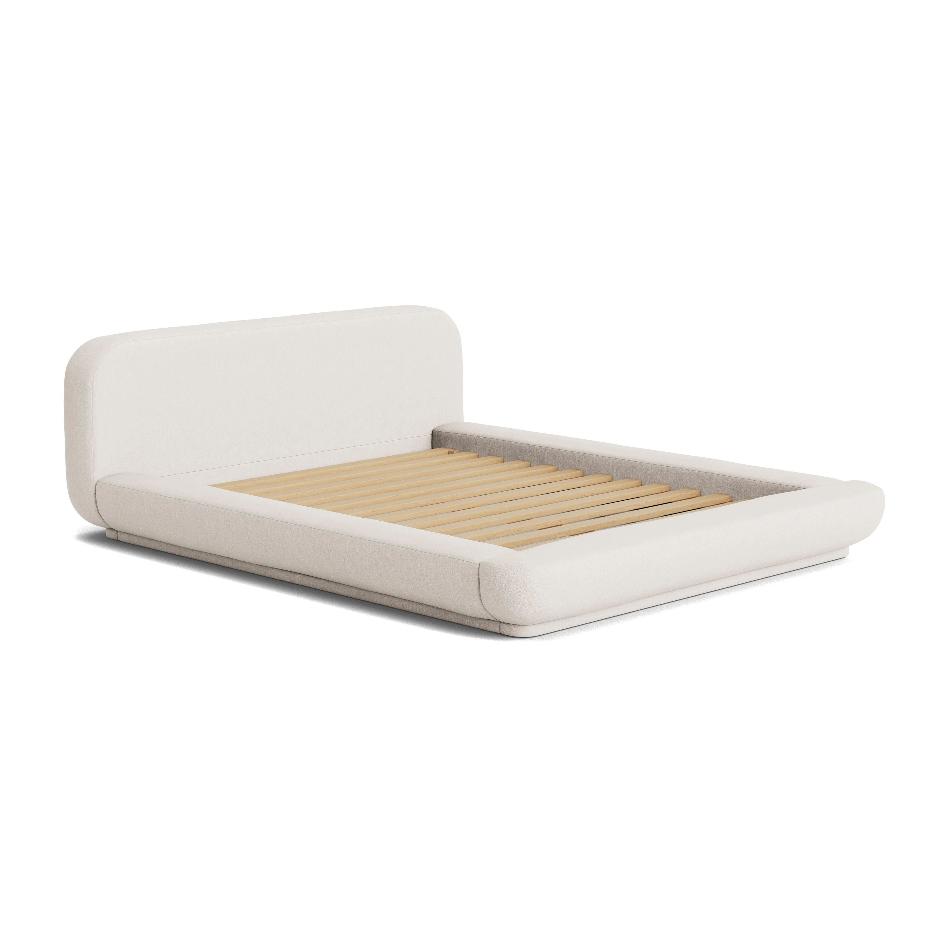 Floss King Bed - Silex Off White