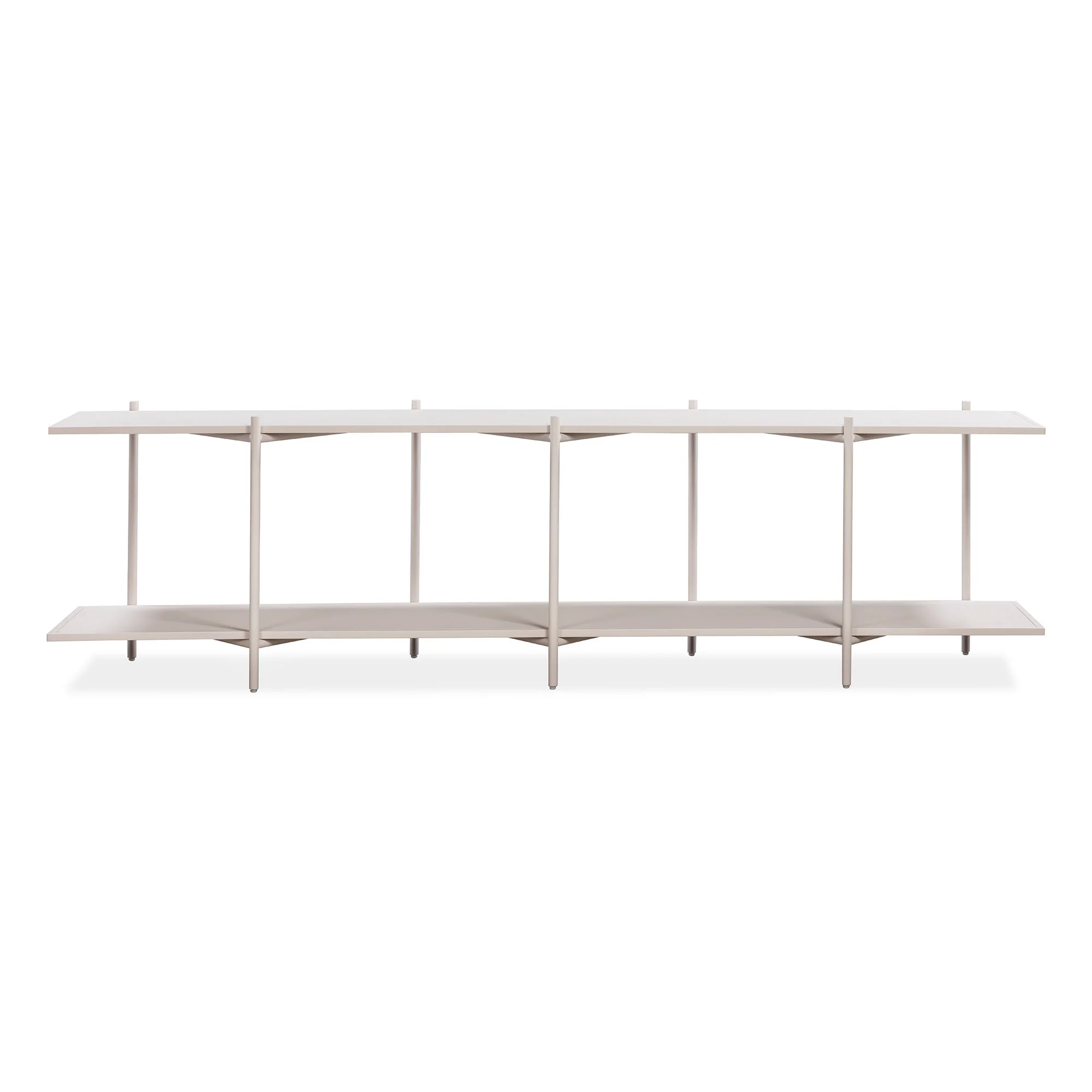 Cross Shelving Unit Low - Warm Beige