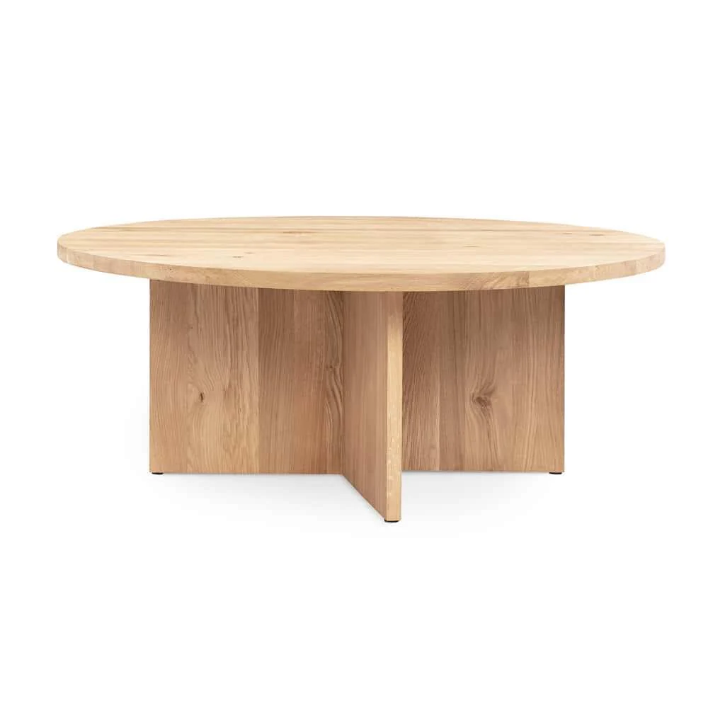 Edge Round Coffee Table - Oak