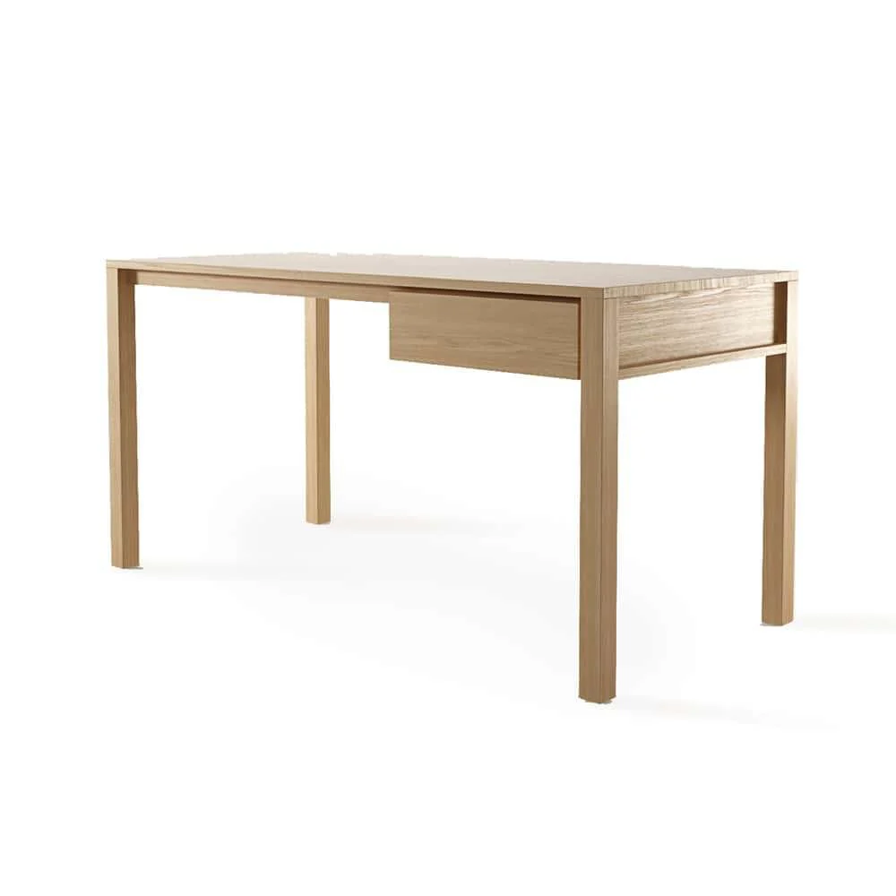 Solid Office Desk - Oak