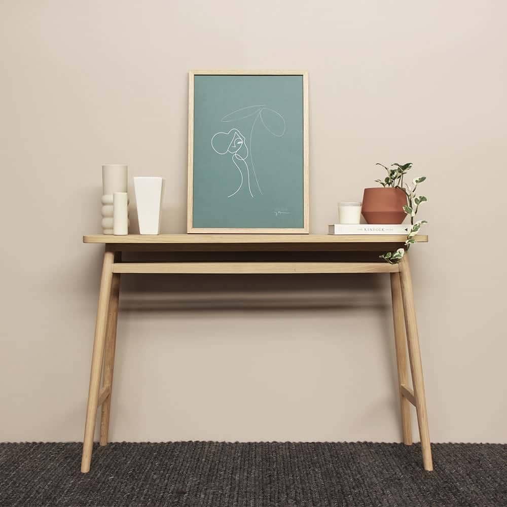 Twist Console Table 120cm - Oak