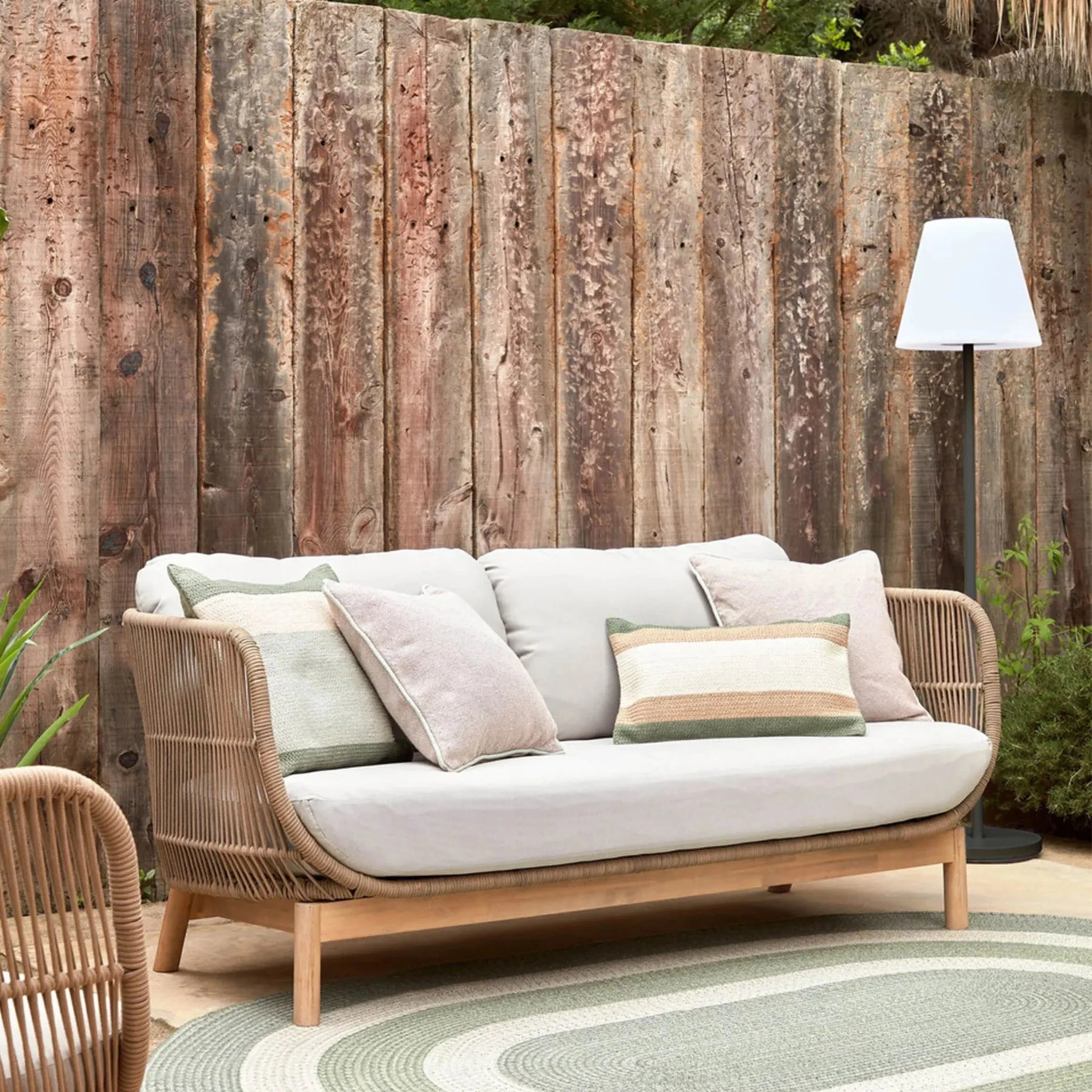Catalina Outdoor 3 Seater Sofa - Beige