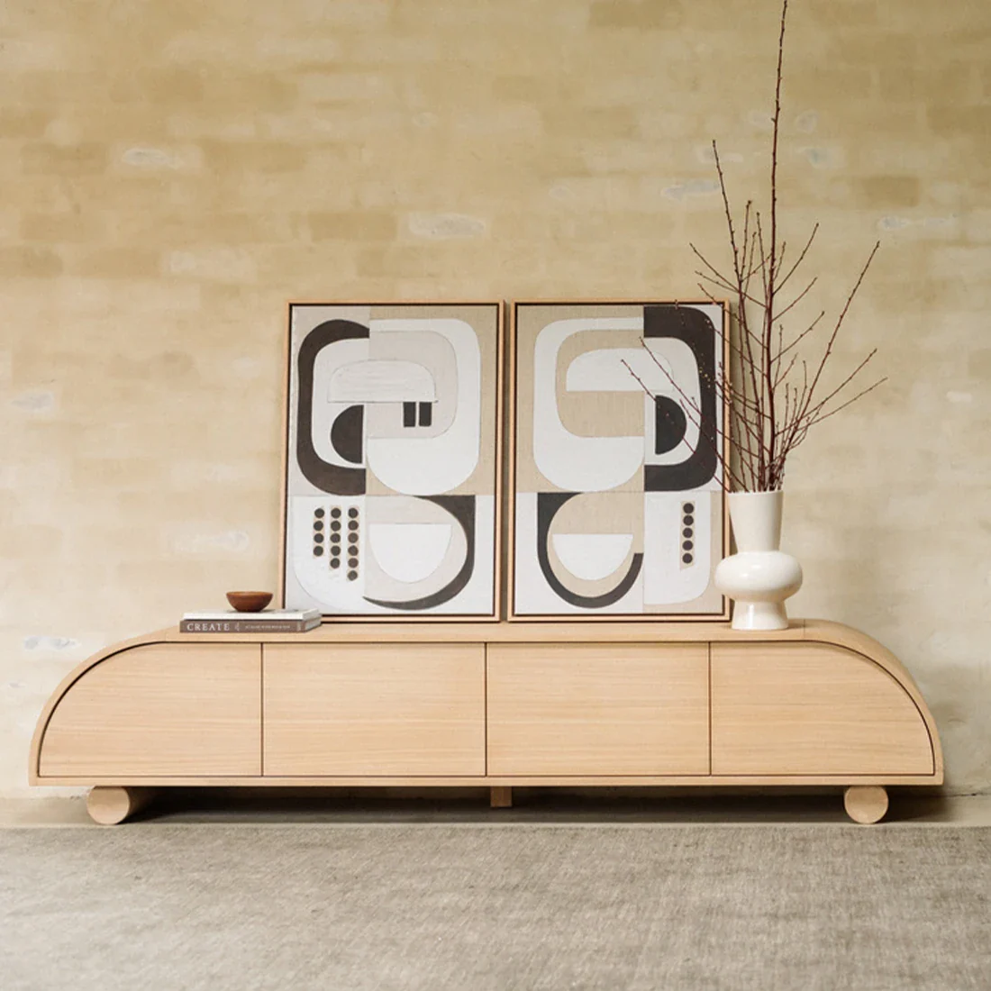 Muse Entertainment Unit 210cm - Oak