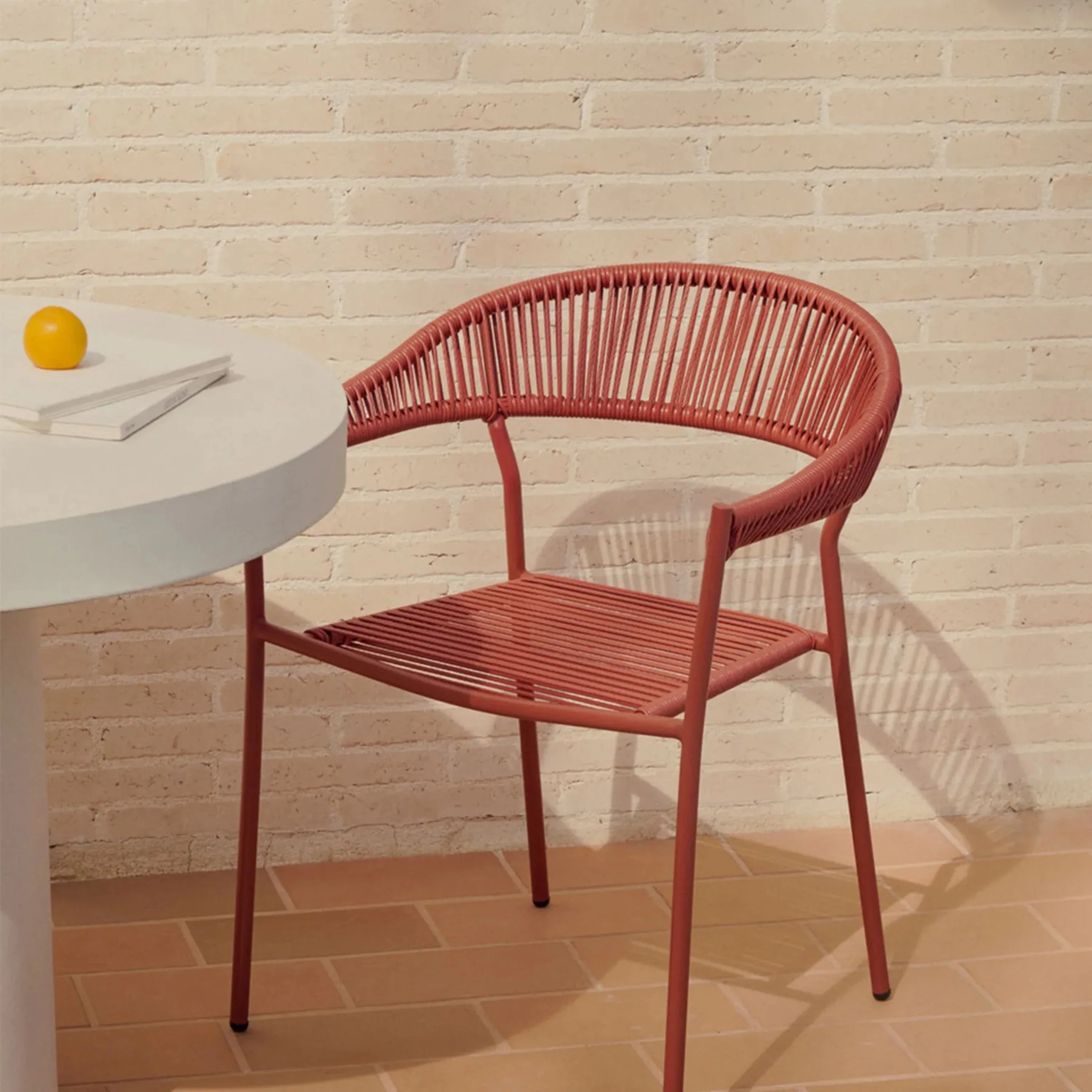 Futadera Outdoor Dining Chair - Terracotta