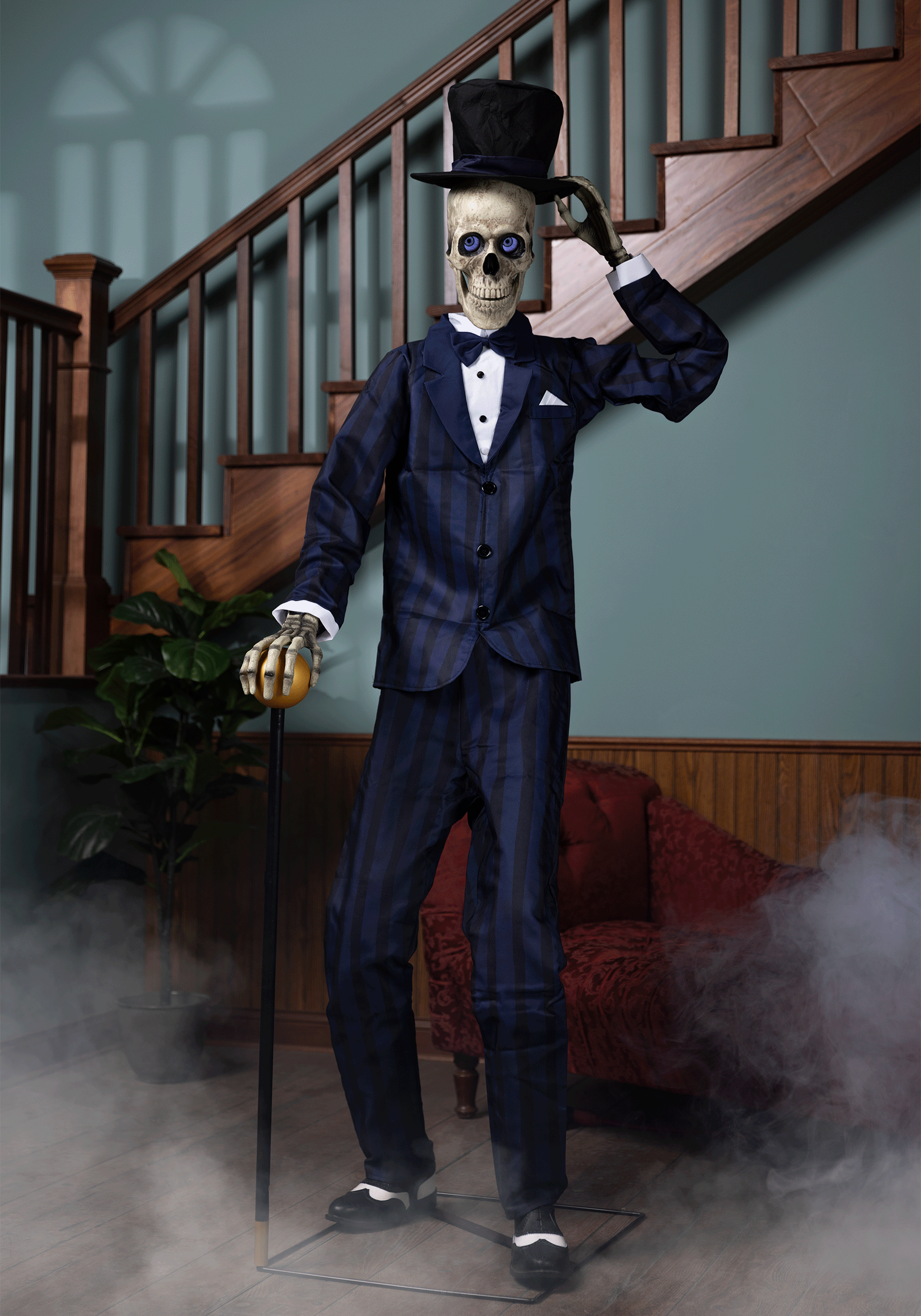 6FT Animated Gentleman Skeleton Halloween Decoration