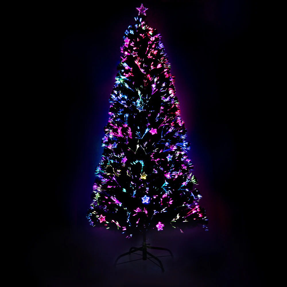 2.1m Christmas Tree Optic Fibre LED Xmas tree Multi Colour