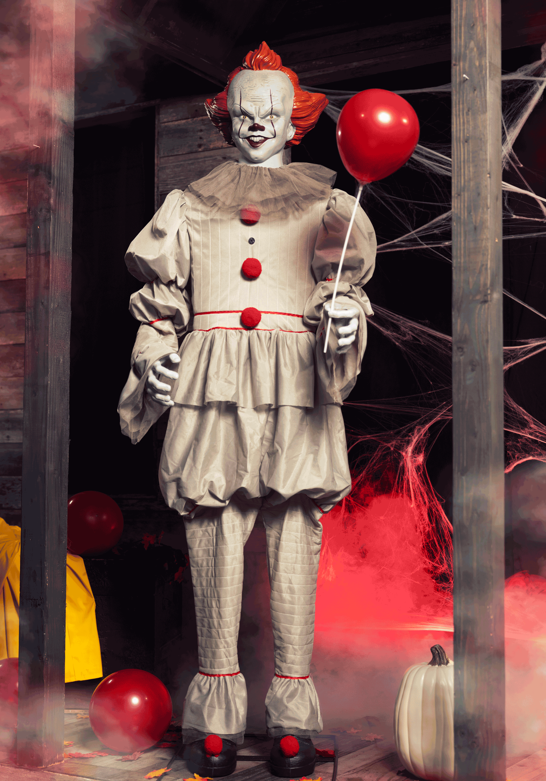6FT Animatronic IT Pennywise Clown Halloween Decoration