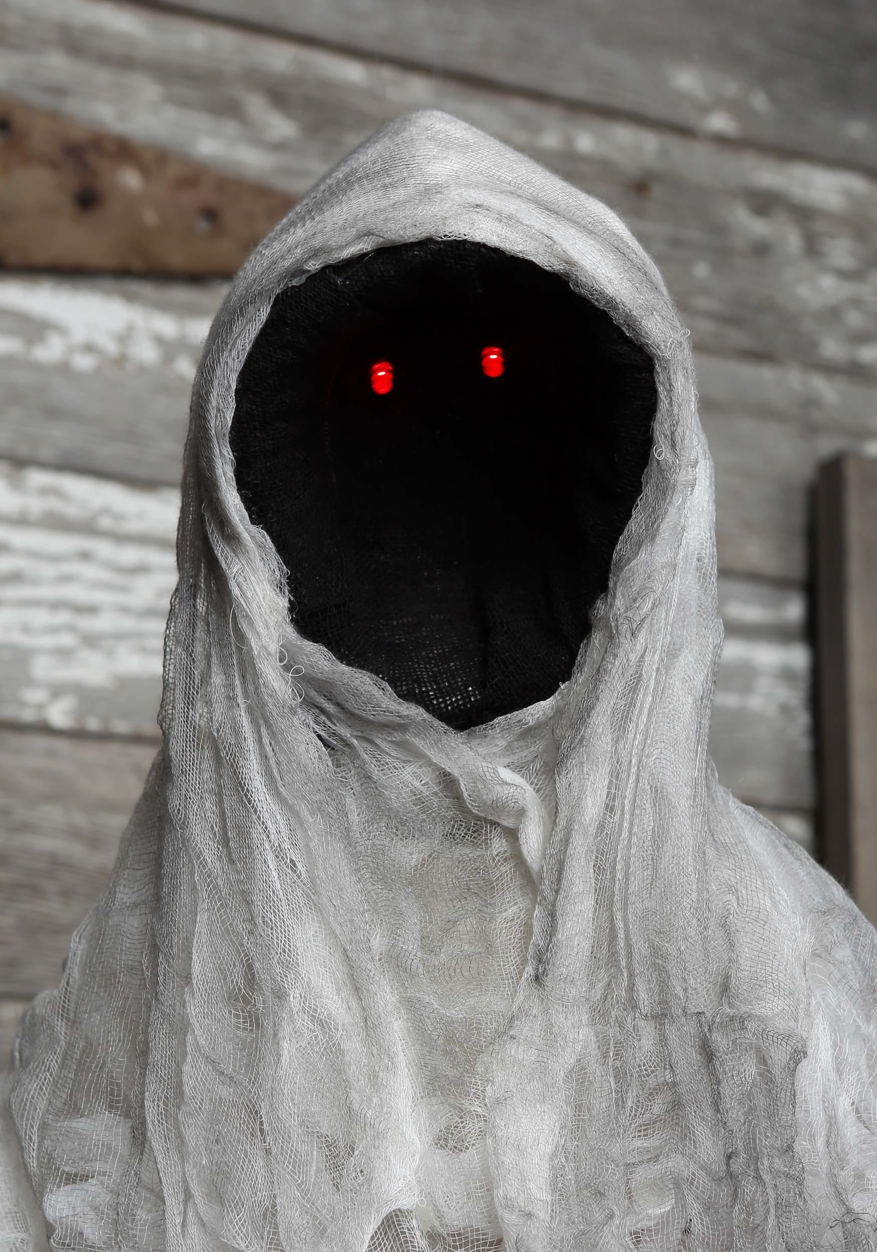 Hanging 3 Foot Faceless Ghost Animatronic Halloween Decoration