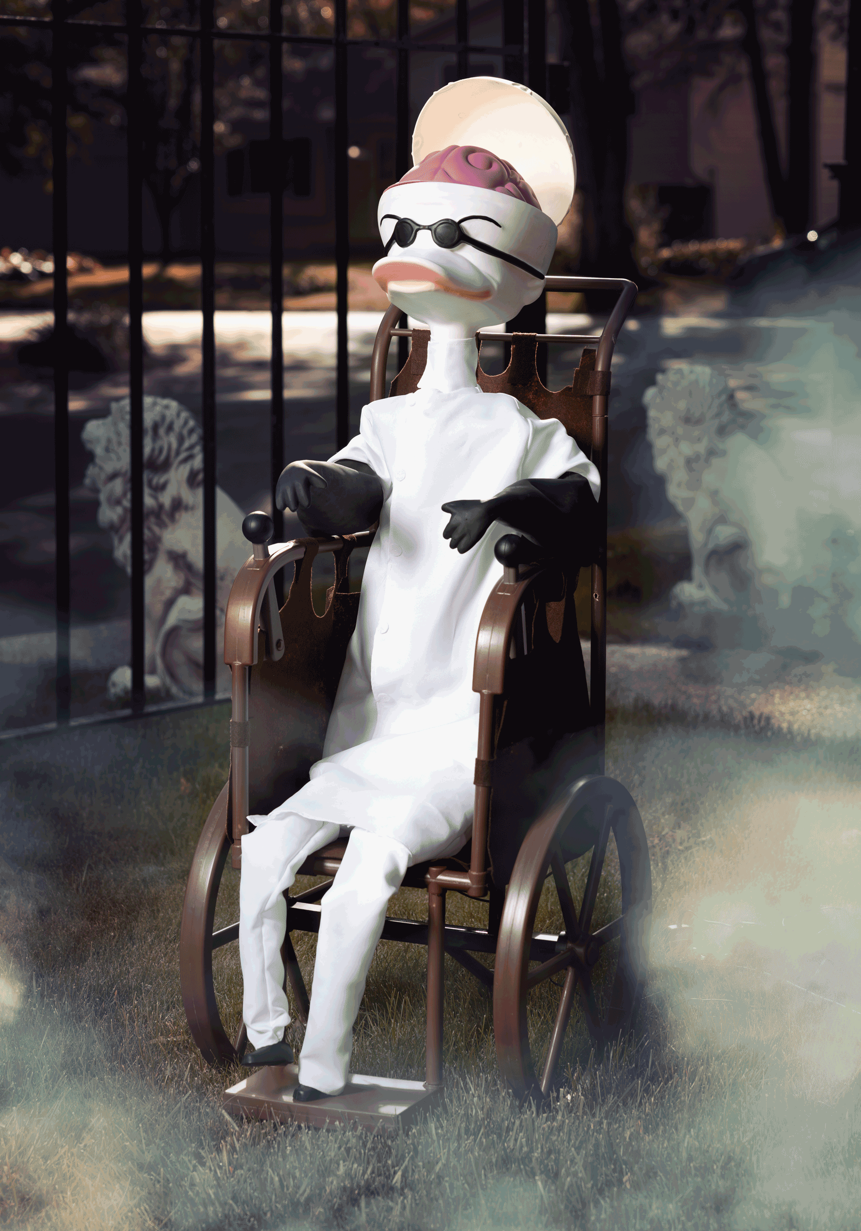4FT Disney Nightmare Before Christmas Animatronic Dr. Finkelstein Halloween Decoration