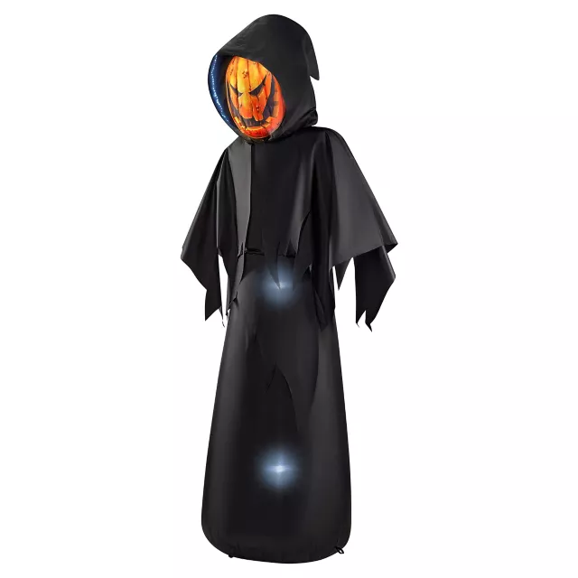 6 Ft. Masked Hooded Figure Light-Up Inflatable Decoration