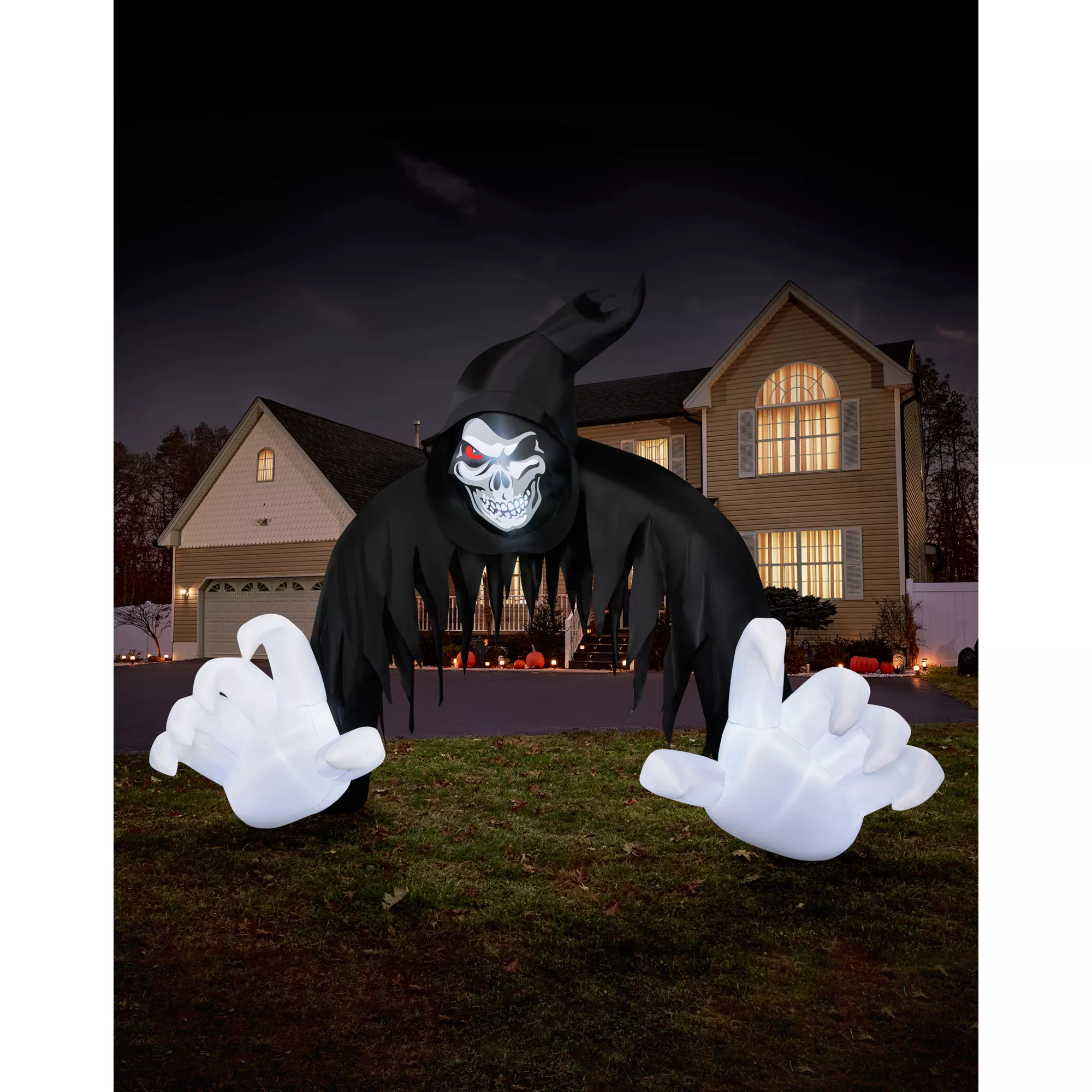 12 Ft Light-Up Jack the Reaper Archway Inflatable Decoration
