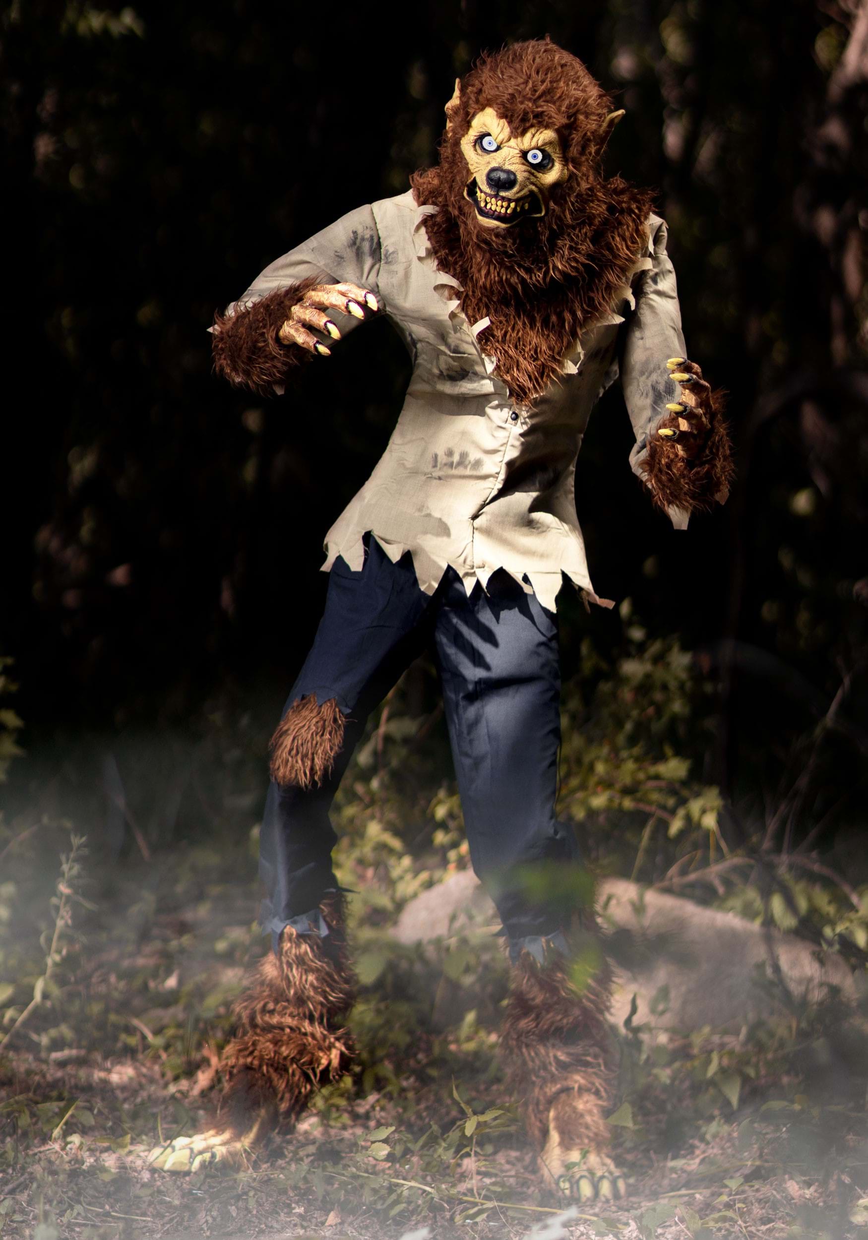 6 Foot Feral Werewolf Animatronic Seasonal Visions International Decoration