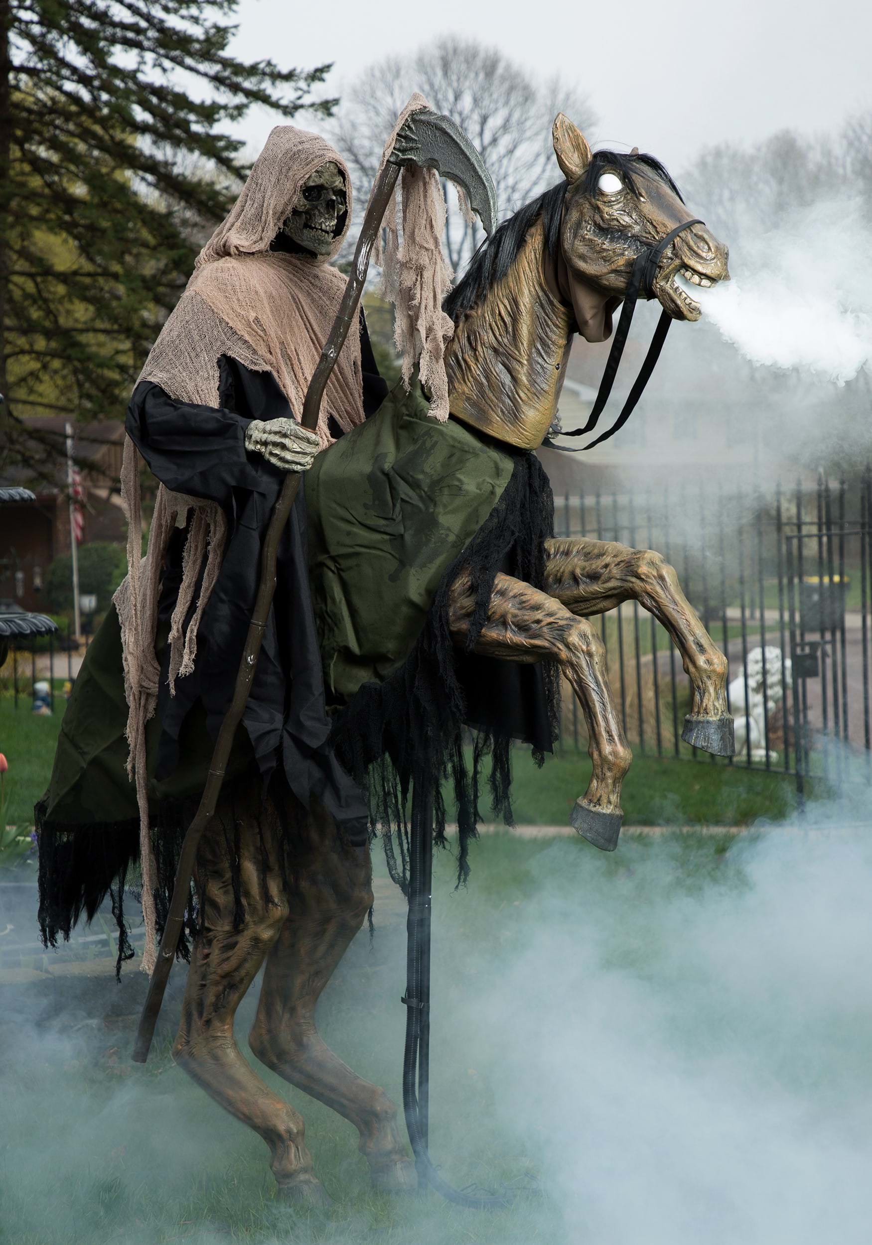 7FT Reaper's Ride Animatronic Halloween Decoration